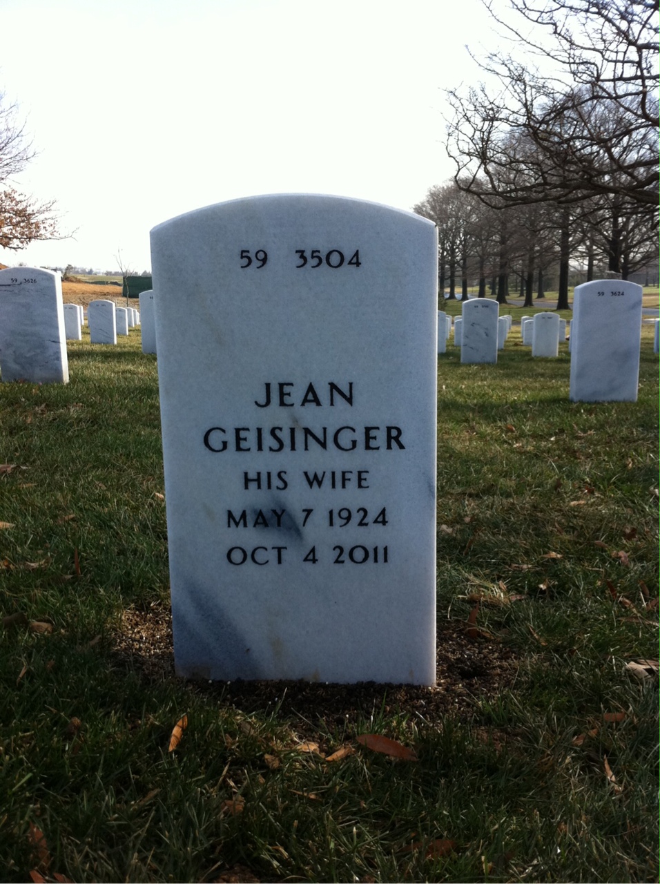 Back of headstone — Andrew Mcguire
