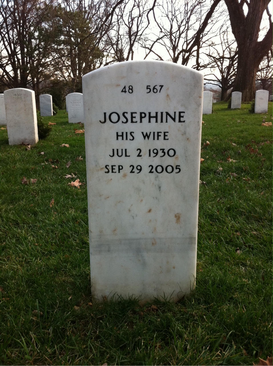 Back of headstone — Booker Vass