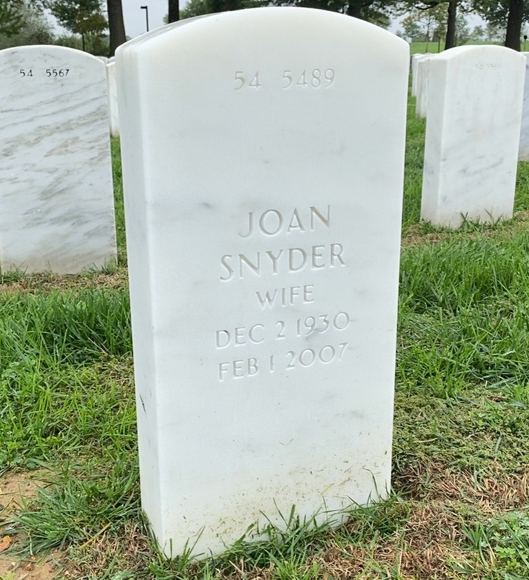 Back of headstone — Lee Holmes