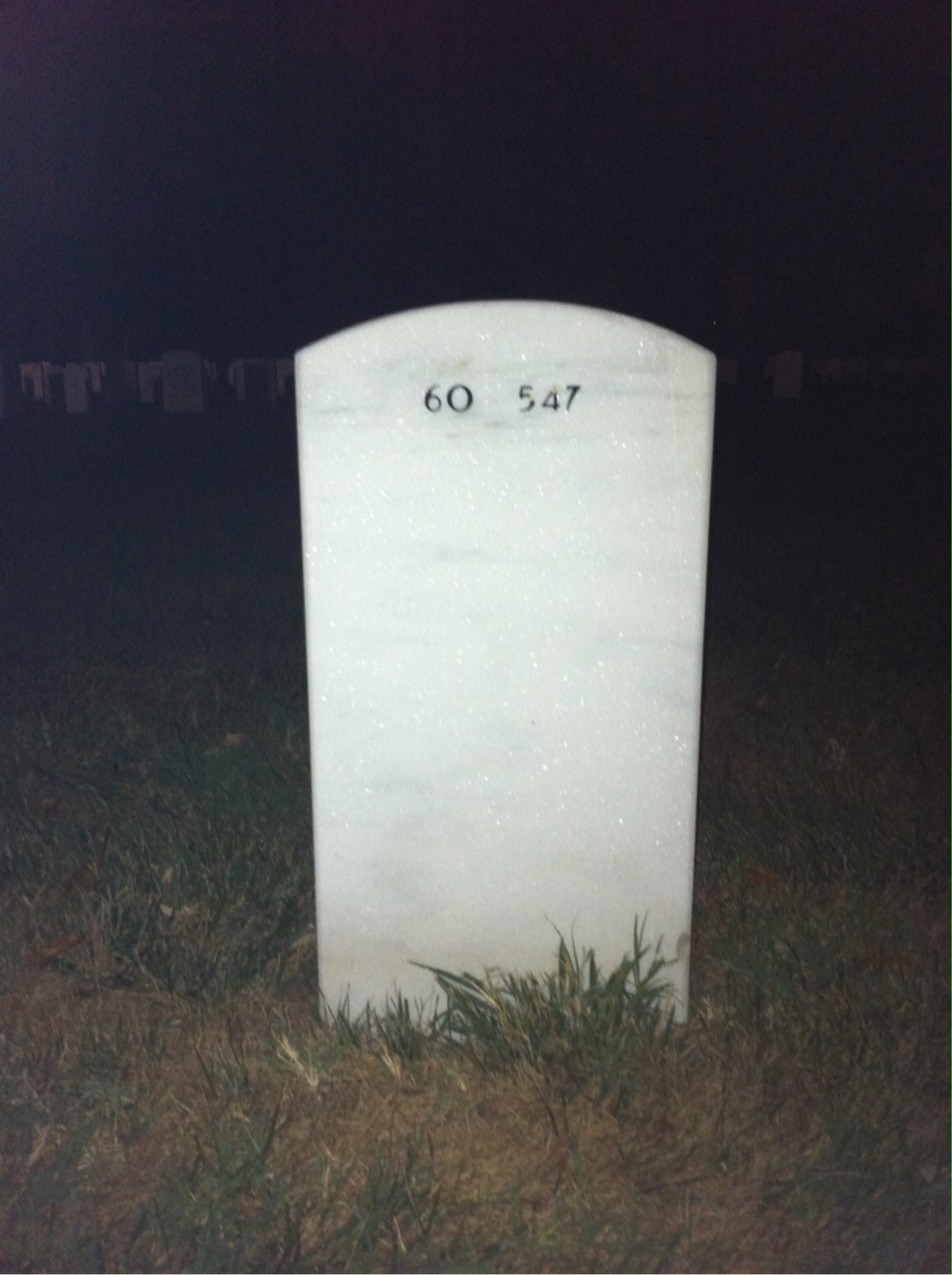 Back of headstone — James Clark
