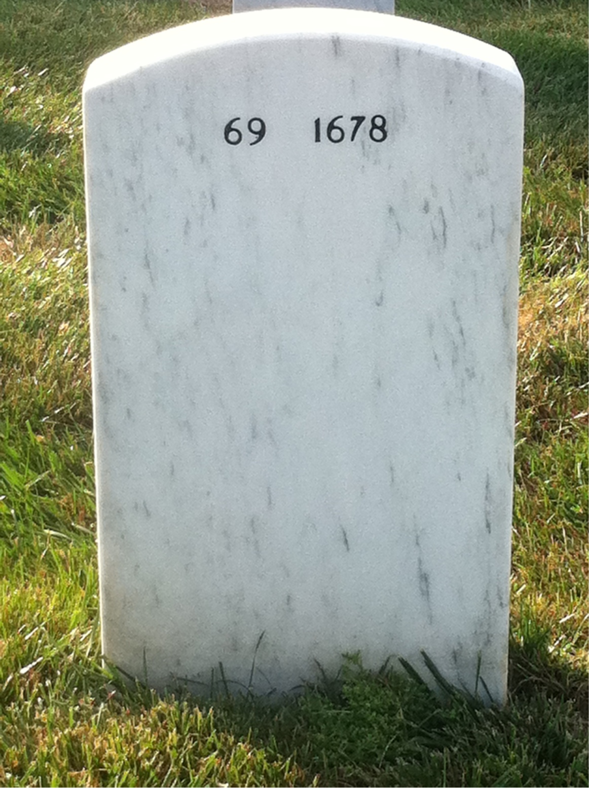 Back of headstone — Patrick Applin