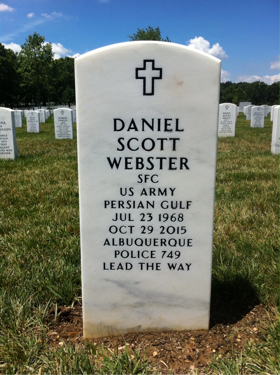 Headstone of Daniel Webster