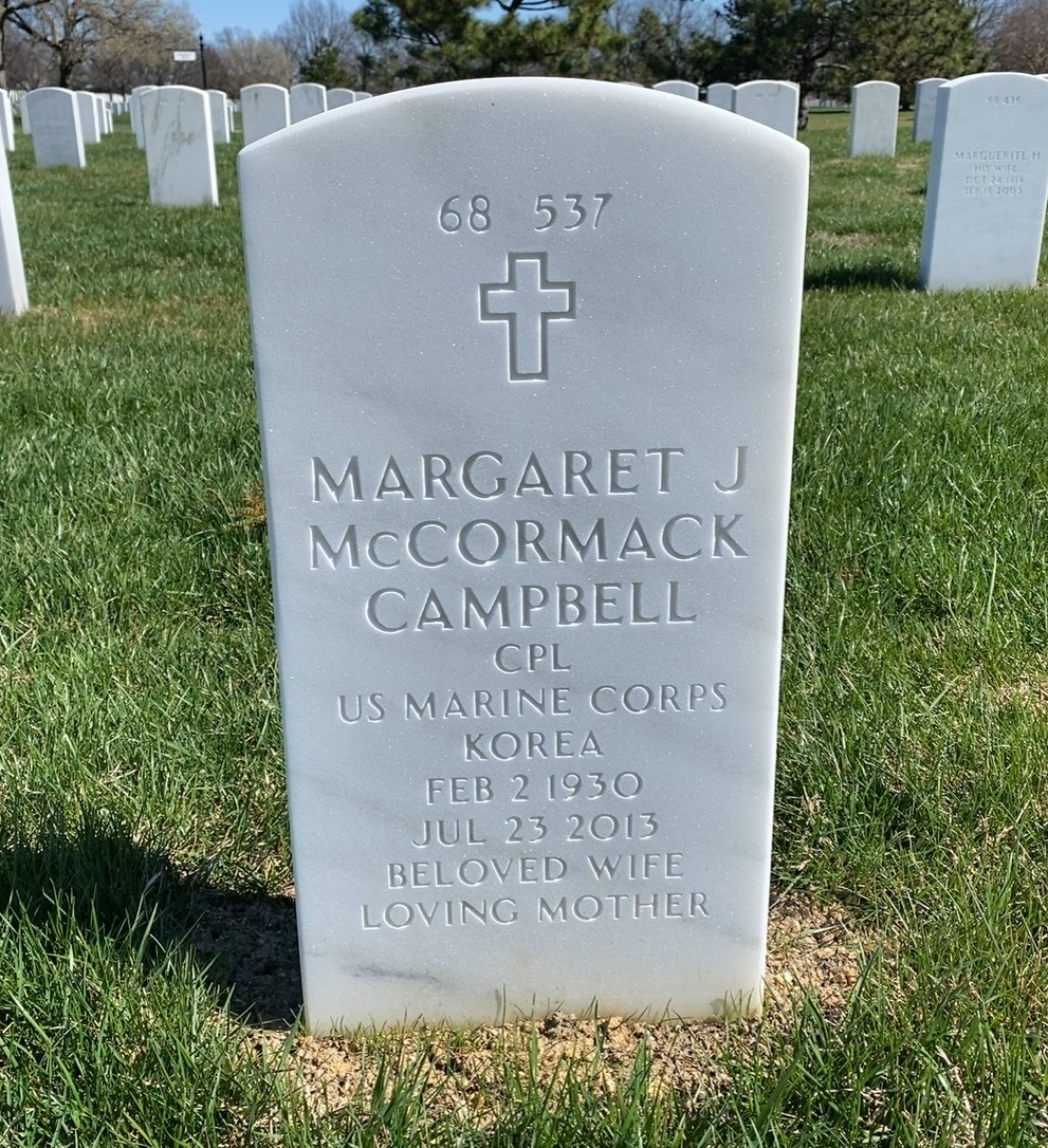 Back of headstone — Clarence Campbell
