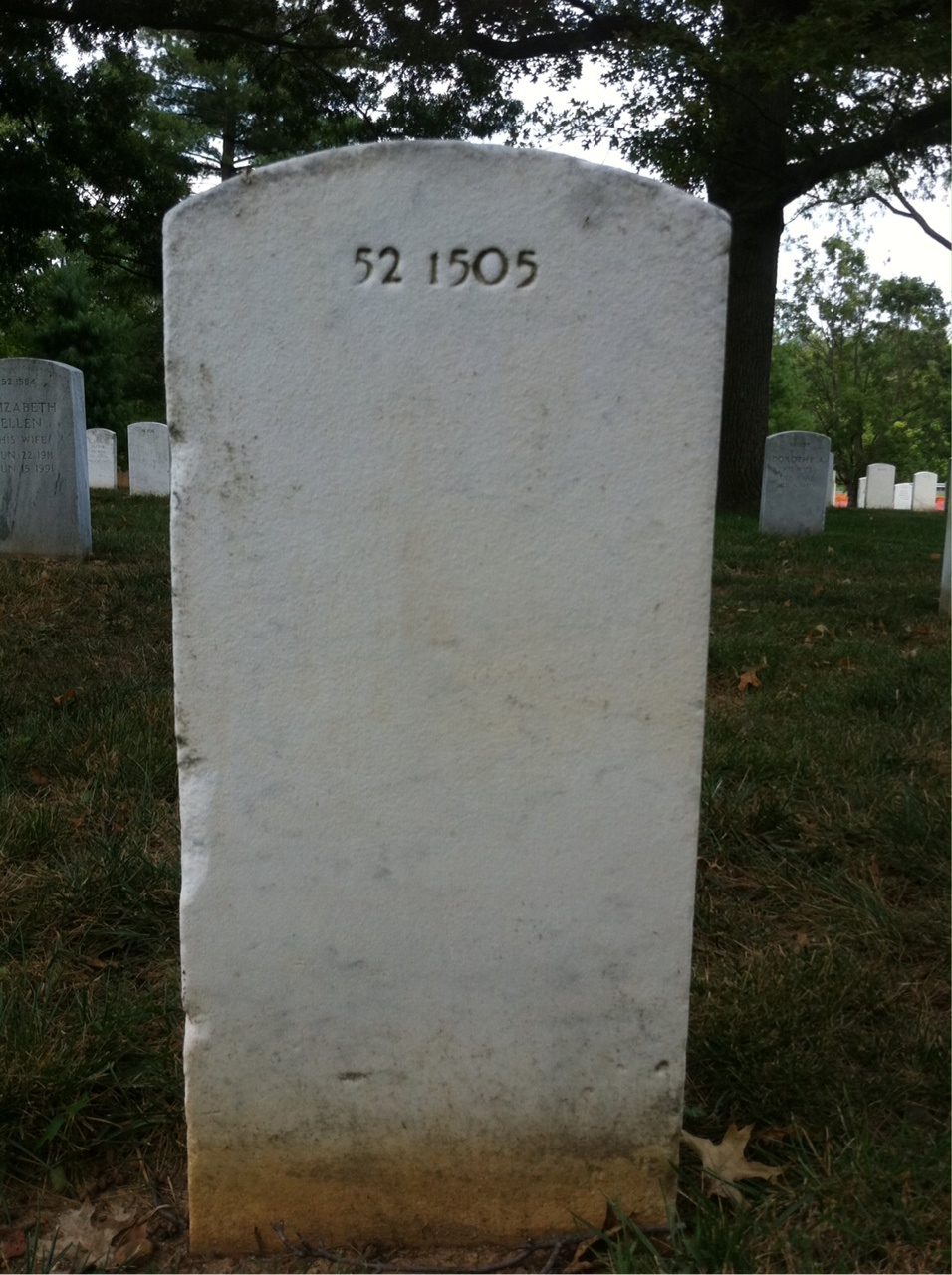 Back of headstone — Joshua Atkins