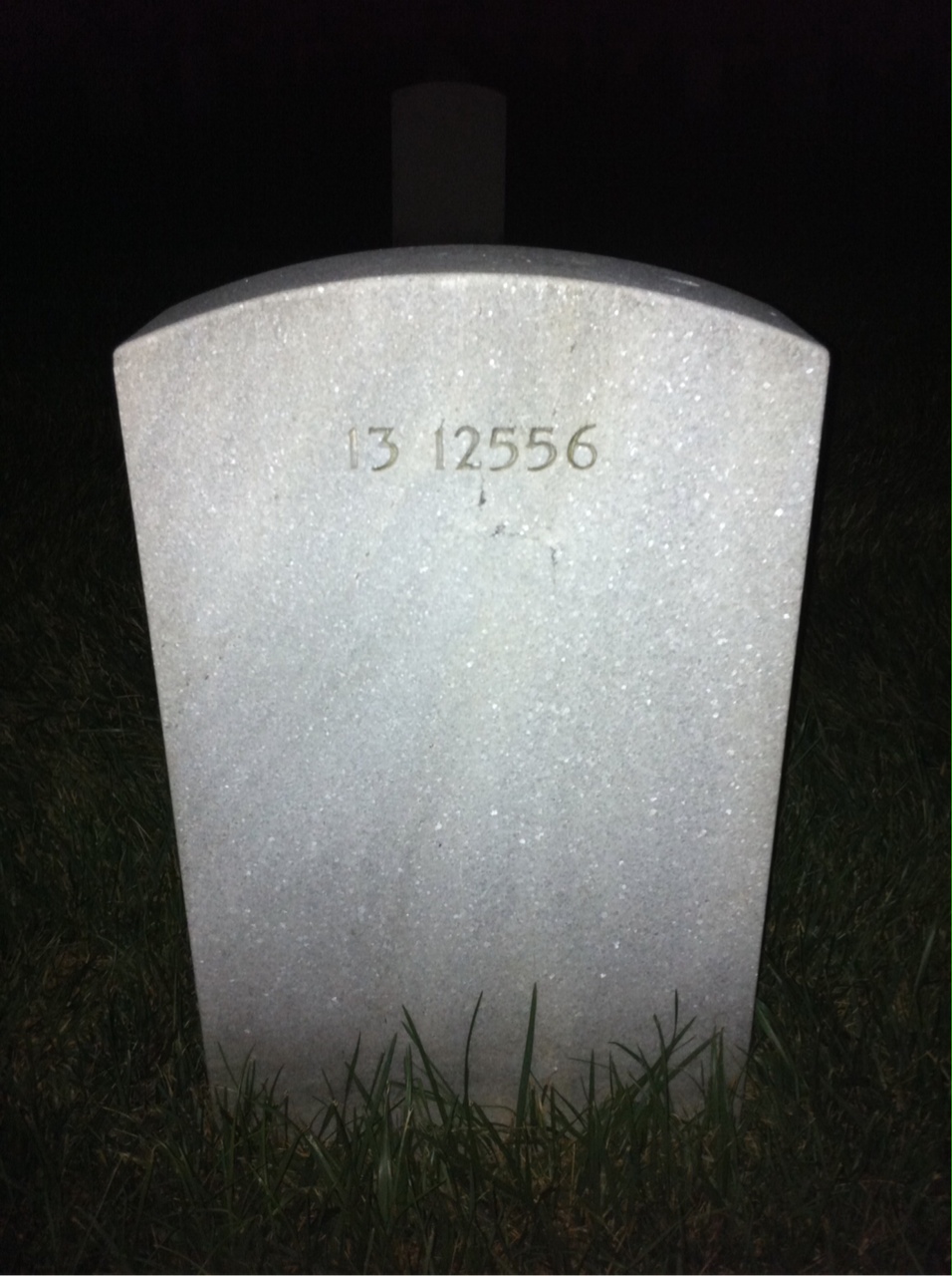 Back of headstone — Filander Bacon