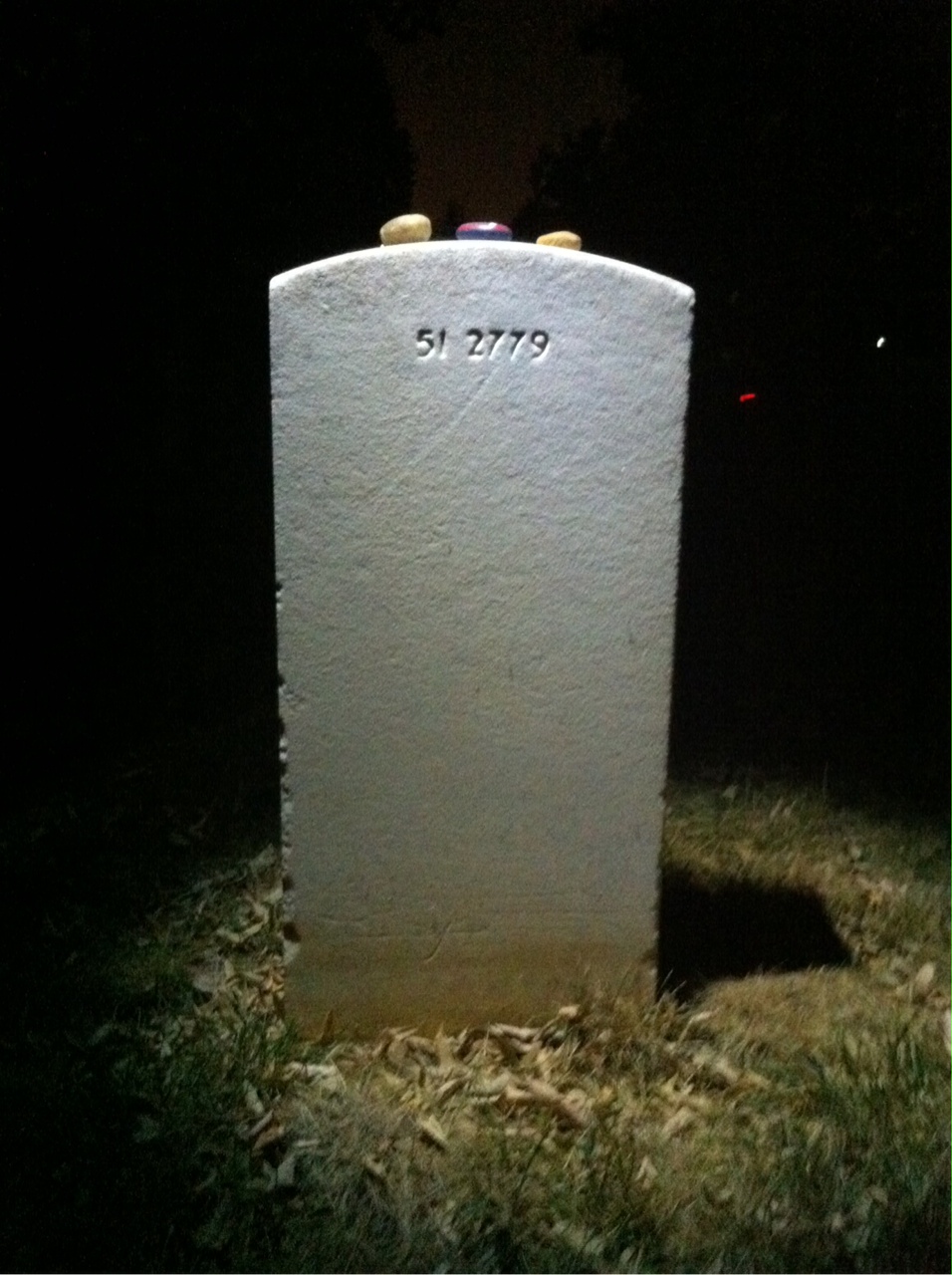 Back of headstone — Clarence Armading