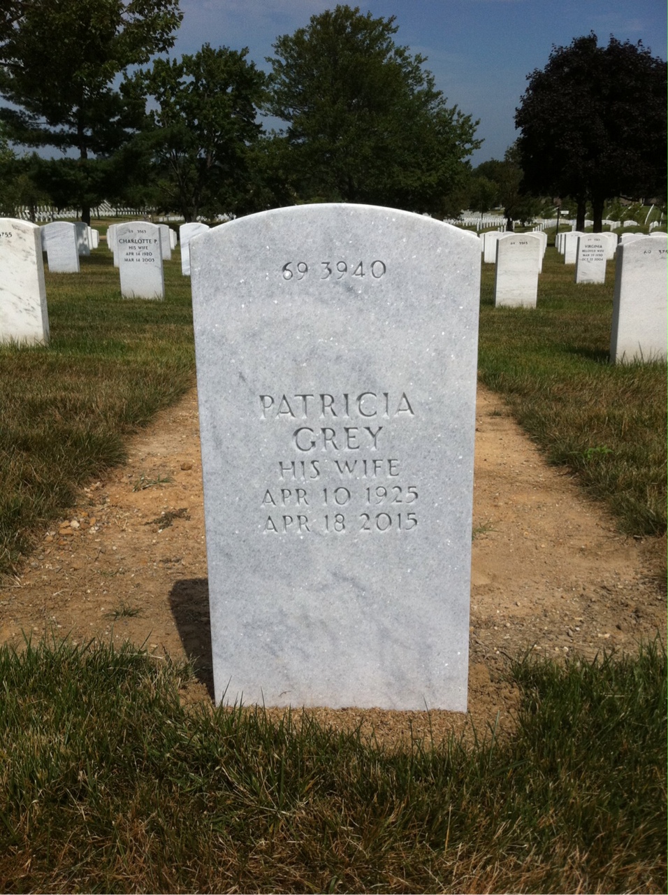 Back of headstone — Cornelius O'Neil