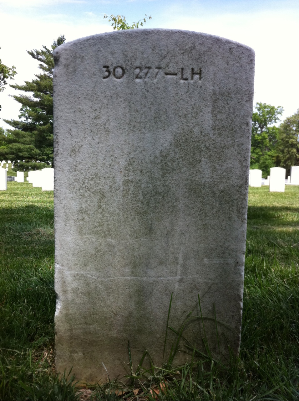 Back of headstone — Agnes Johnson