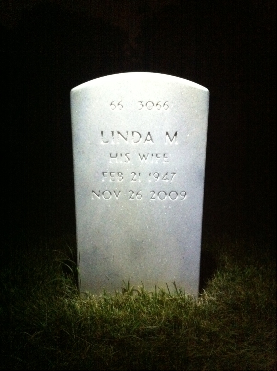 Back of headstone — James Carlozzi