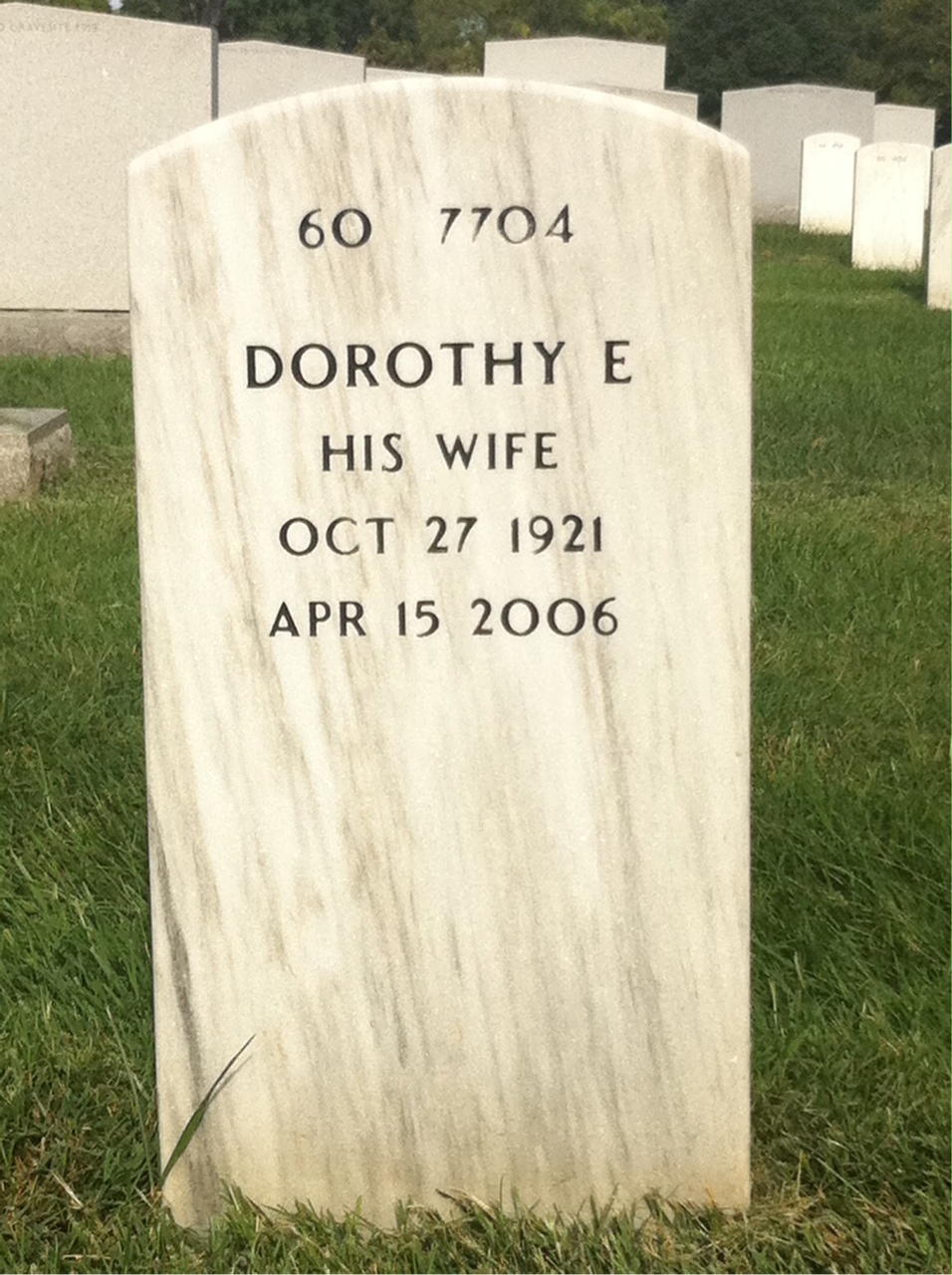 Back of headstone — Xavier Fronczkowski