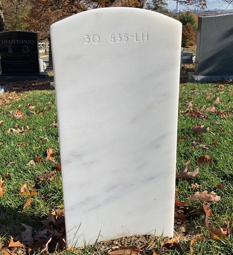 Back of headstone — James Abraham