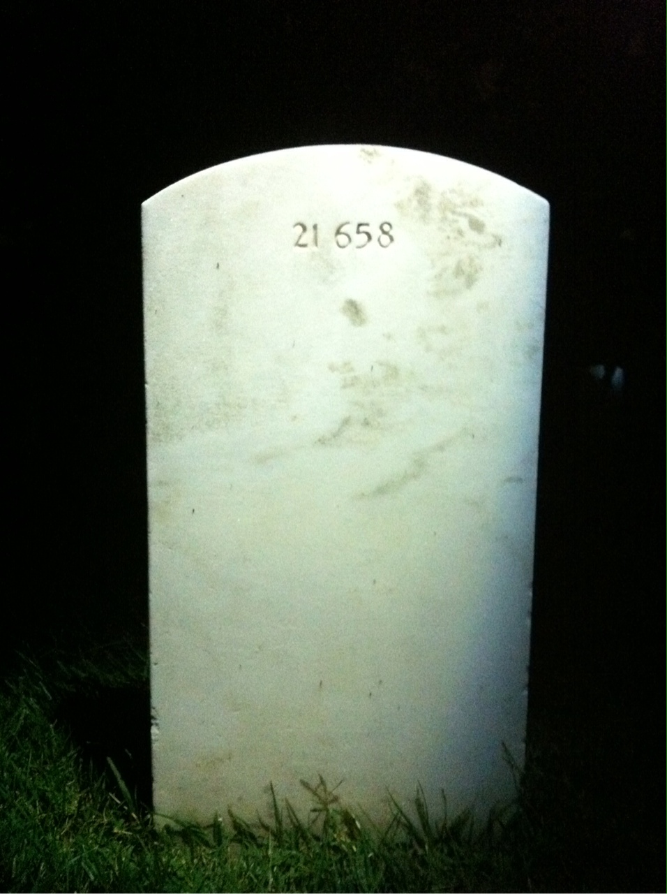 Back of headstone — Cordelia Myers