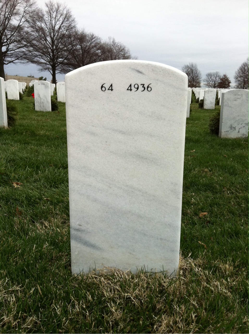 Back of headstone — John Child