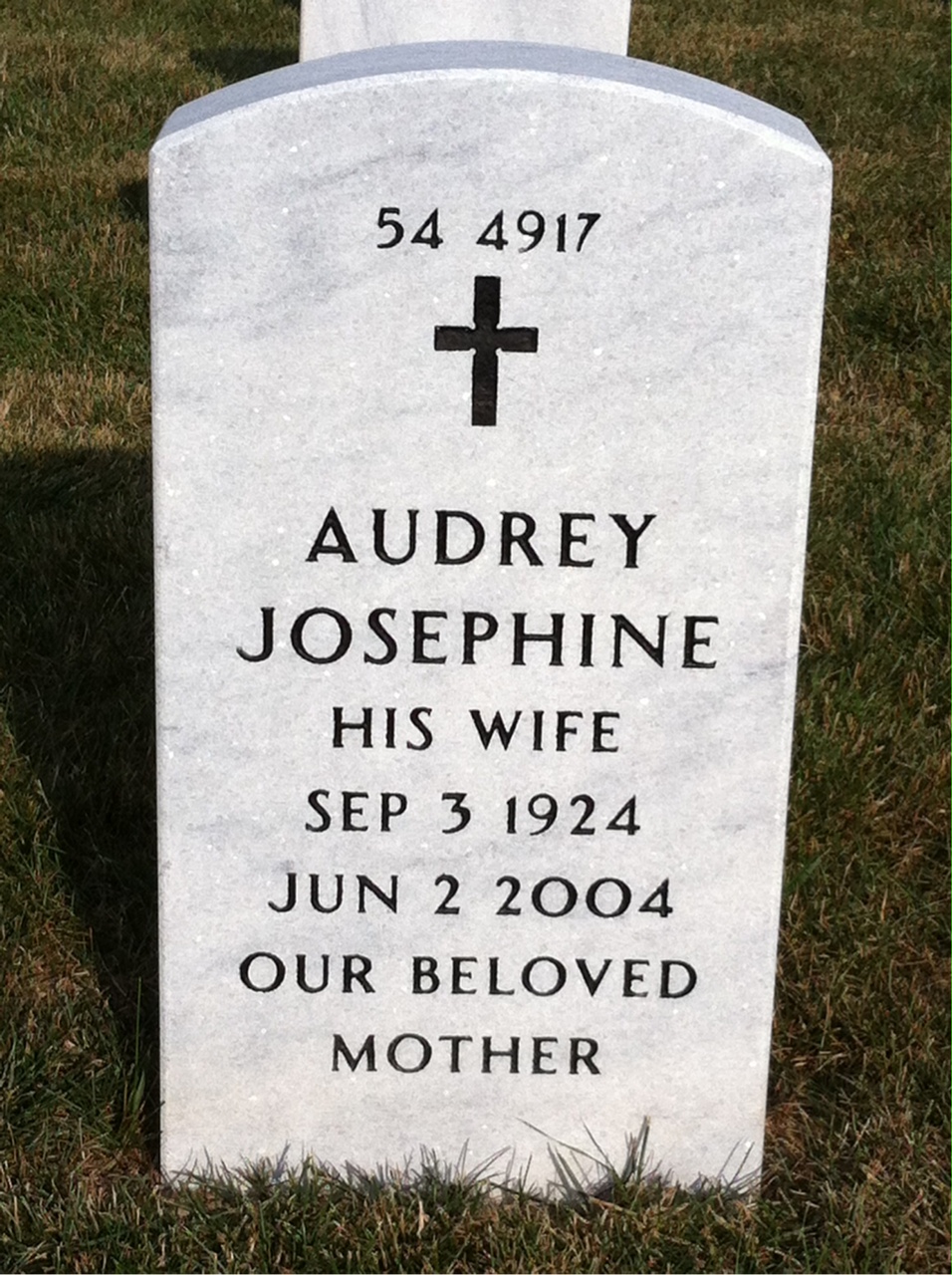 Back of headstone — Daniel Deyoung