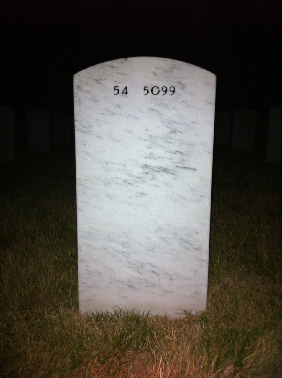 Back of headstone — Neil Messick