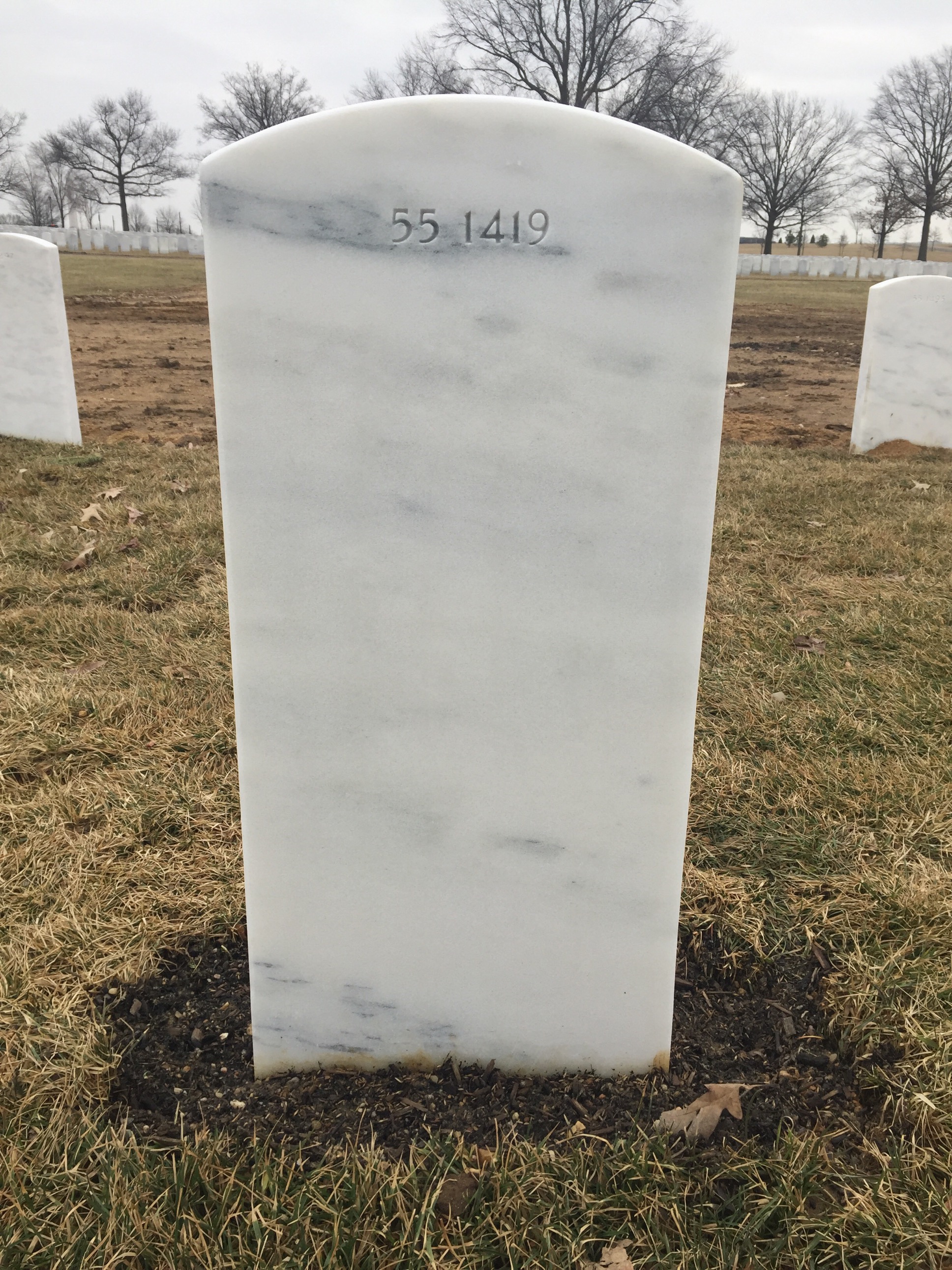 Back of headstone — Joseph Monachino