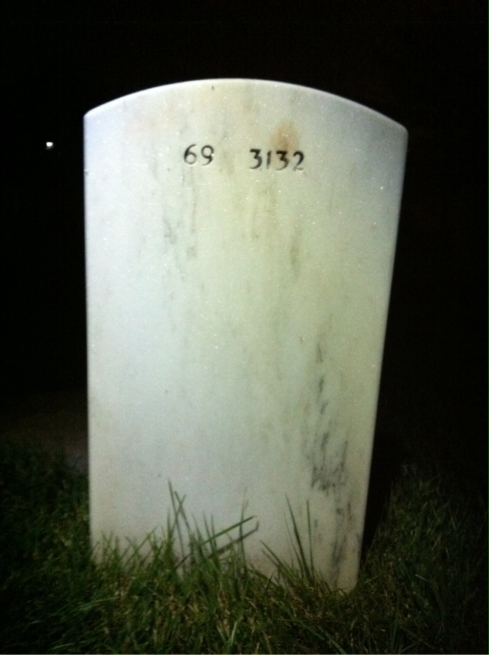 Back of headstone — Donald Svacina