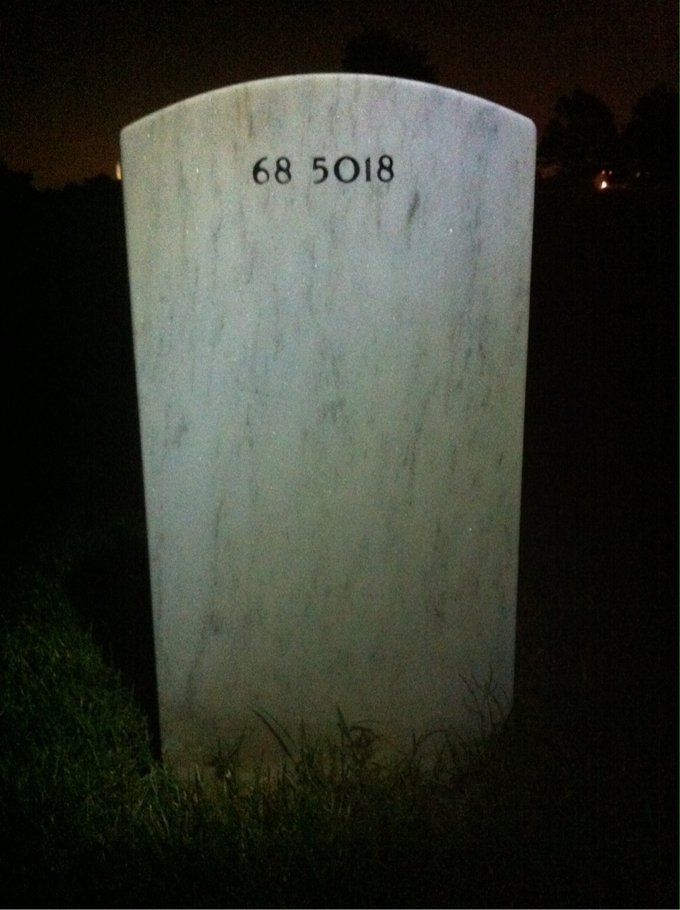 Back of headstone — Robert Donahue