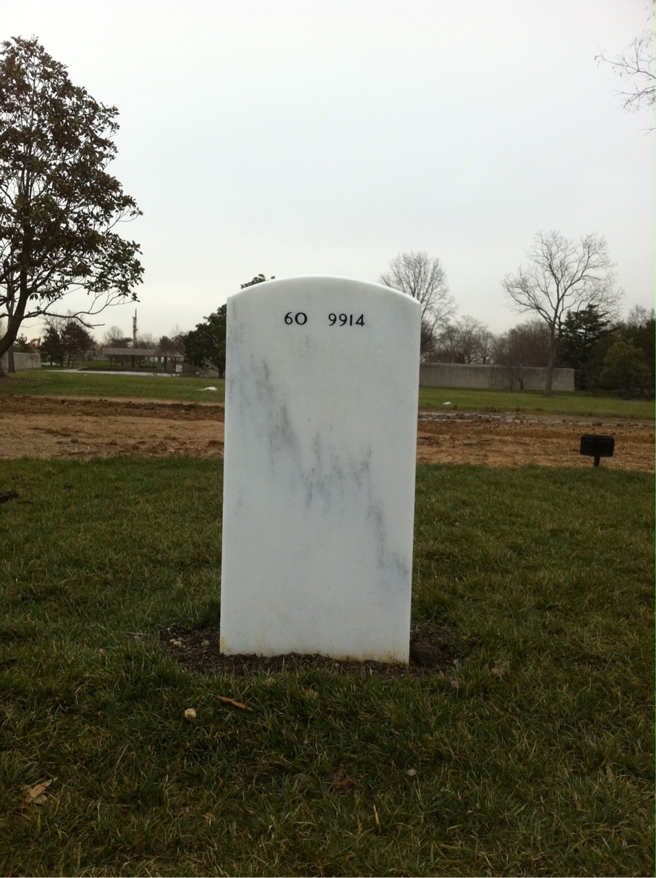Back of headstone — Sandy P Knowland