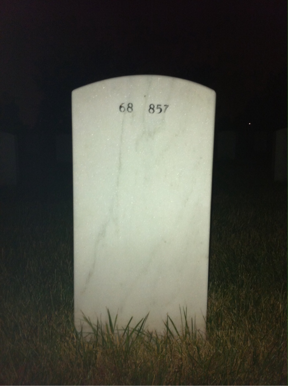 Back of headstone — John Zimmerman