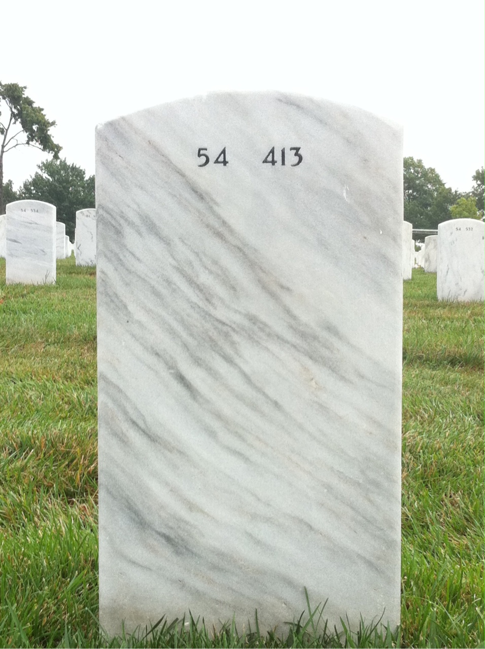Back of headstone — Alvin Mitchell