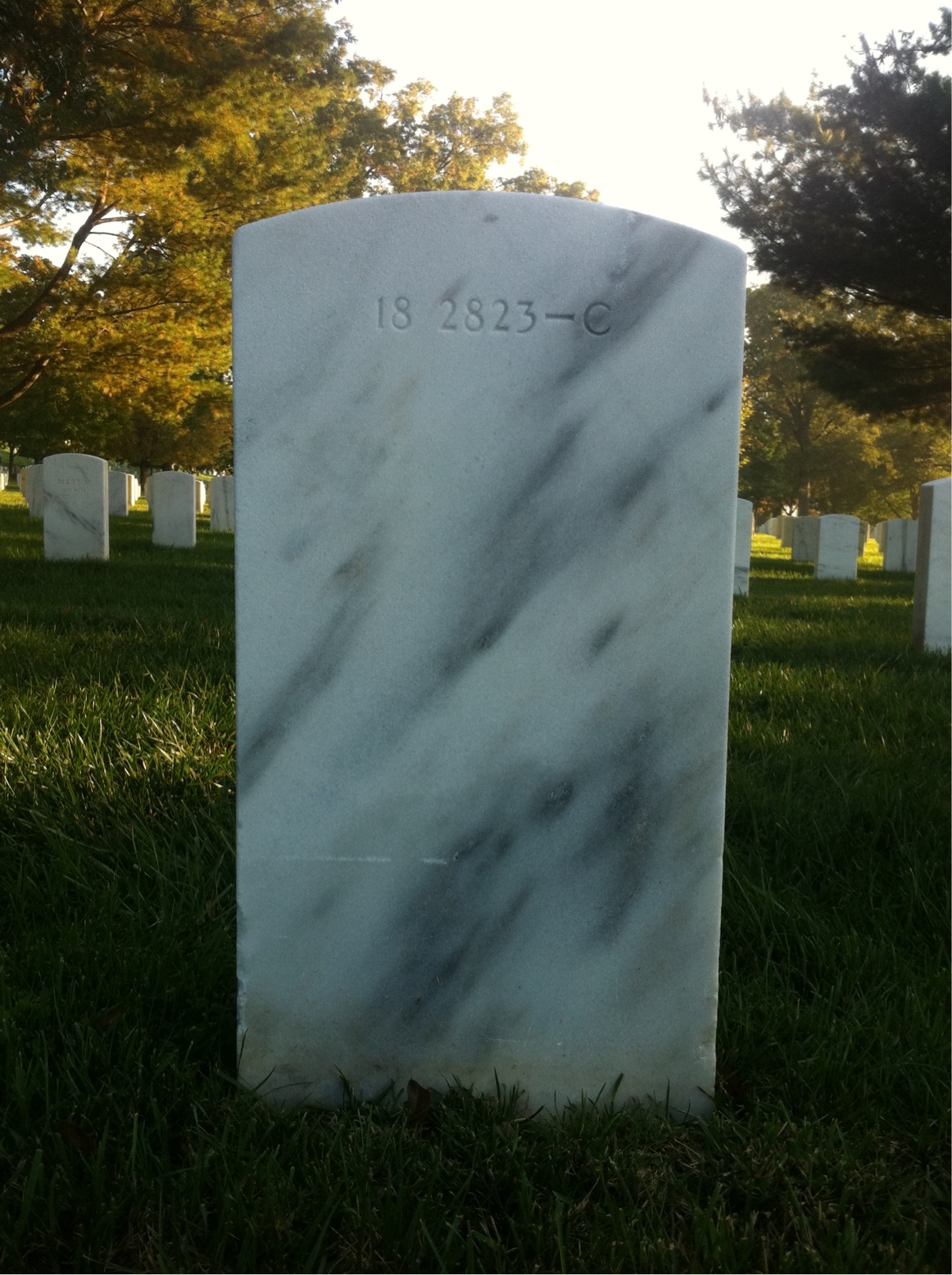 Back of headstone — Daniel Boswell