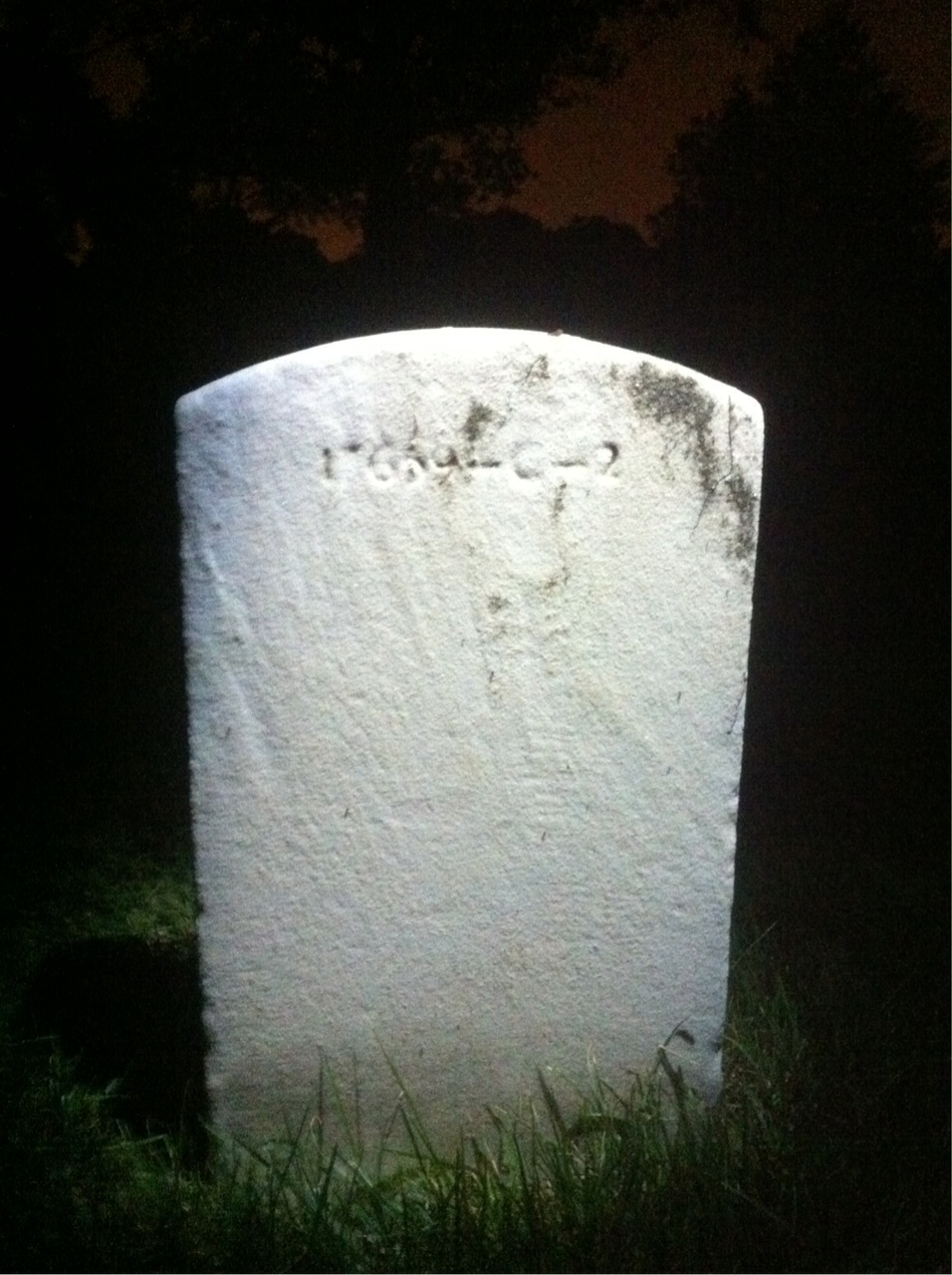 Back of headstone — Richard Murphy