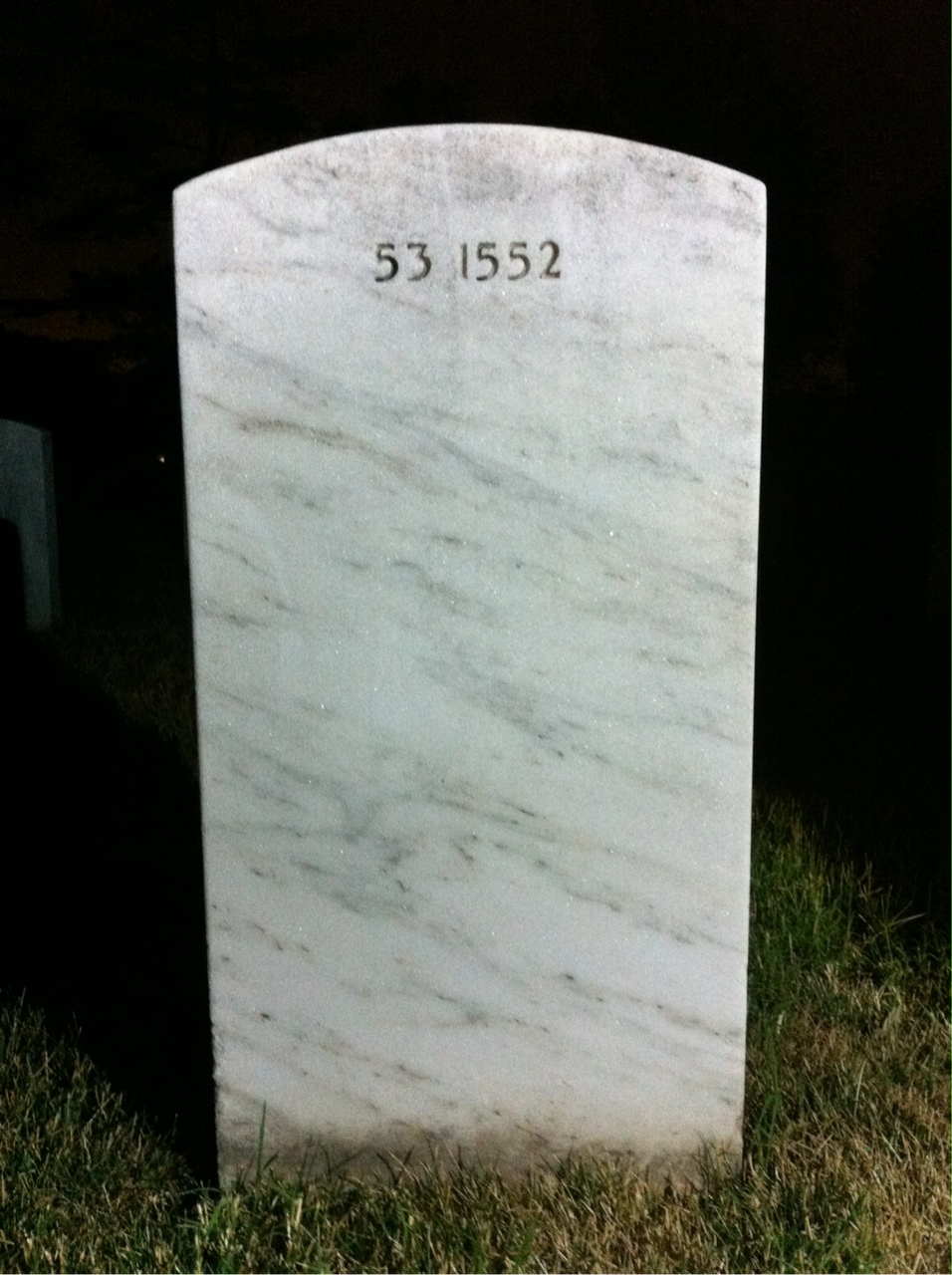 Back of headstone — Frederick Fenton Wallake