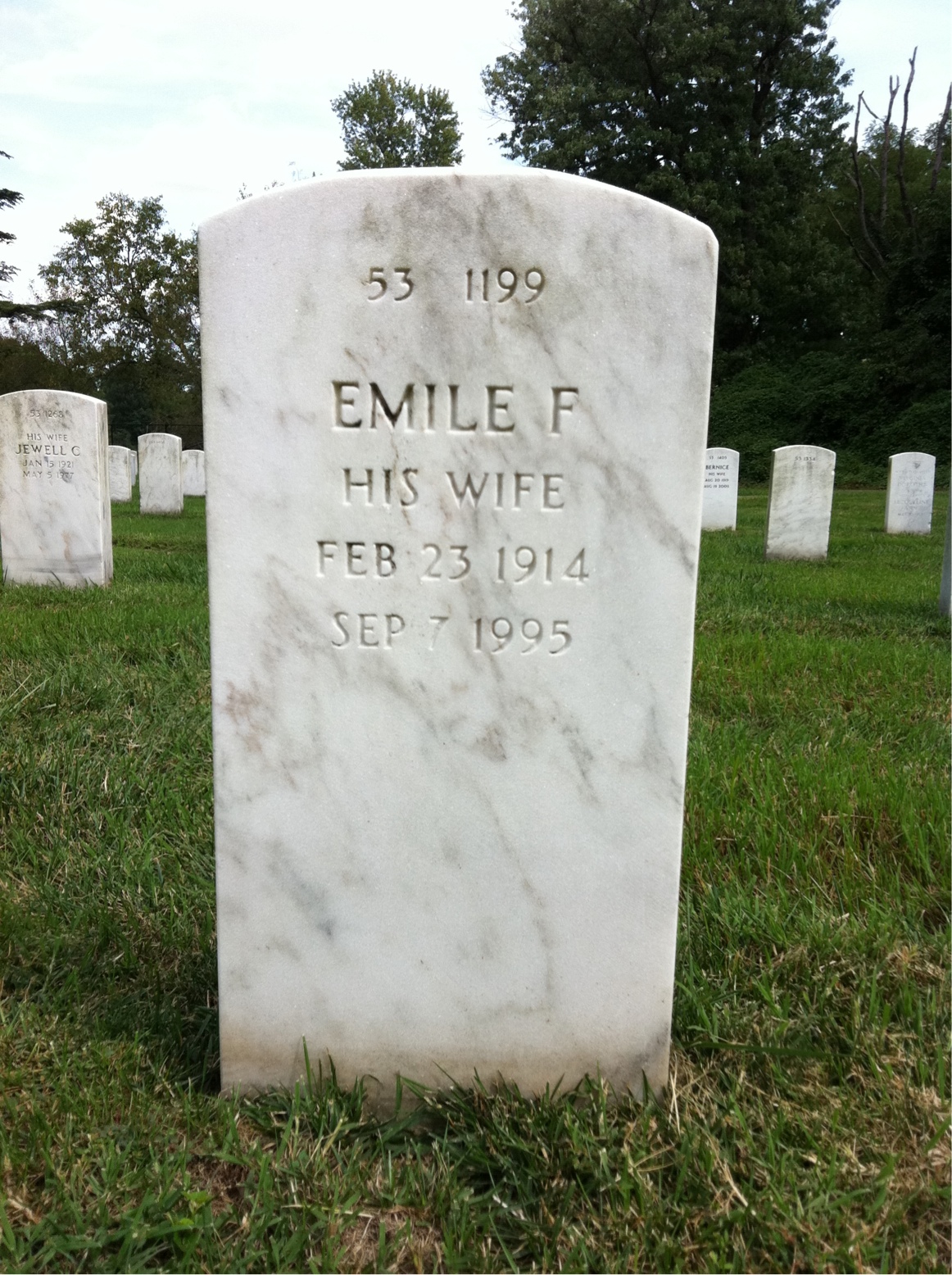 Back of headstone — Paul Leroy Jones