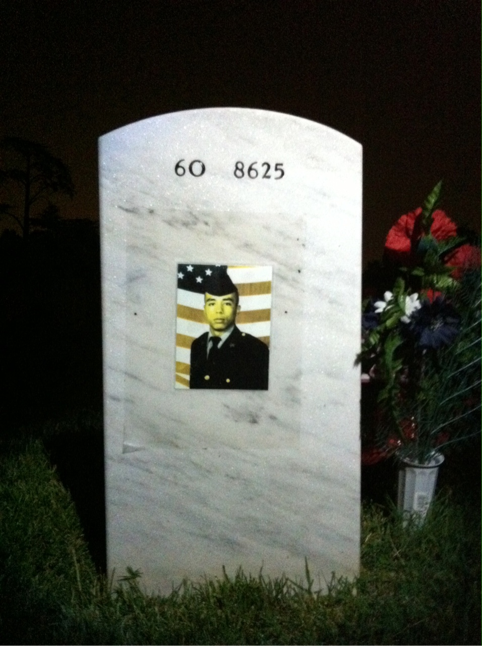 Back of headstone — Felix Gonzalez Iraheta