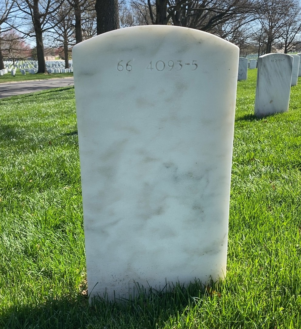 Back of headstone — Samuel Twine