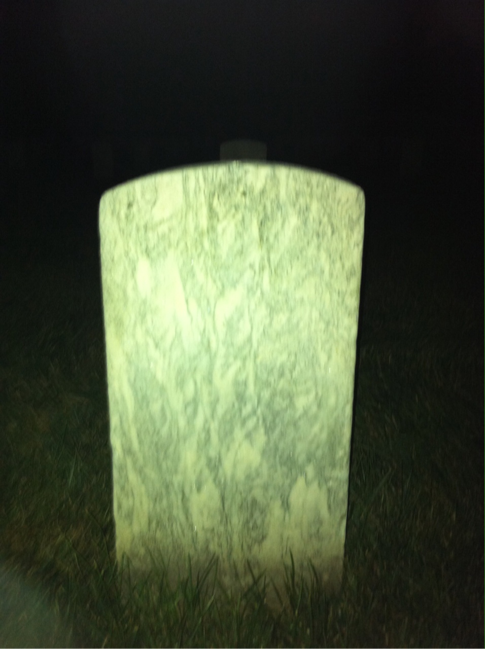 Back of headstone — Camp Moore