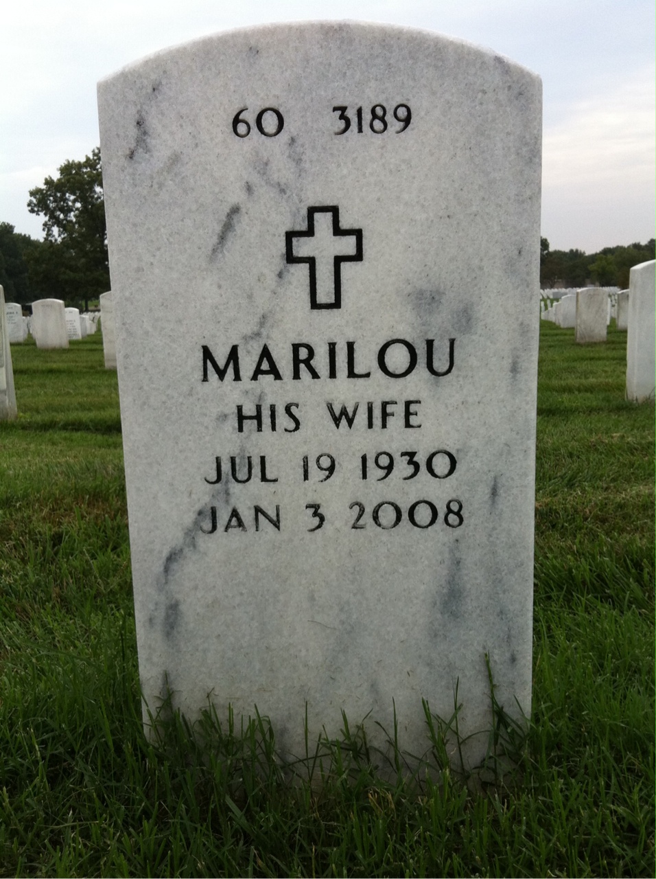 Back of headstone — Arnold Melnick