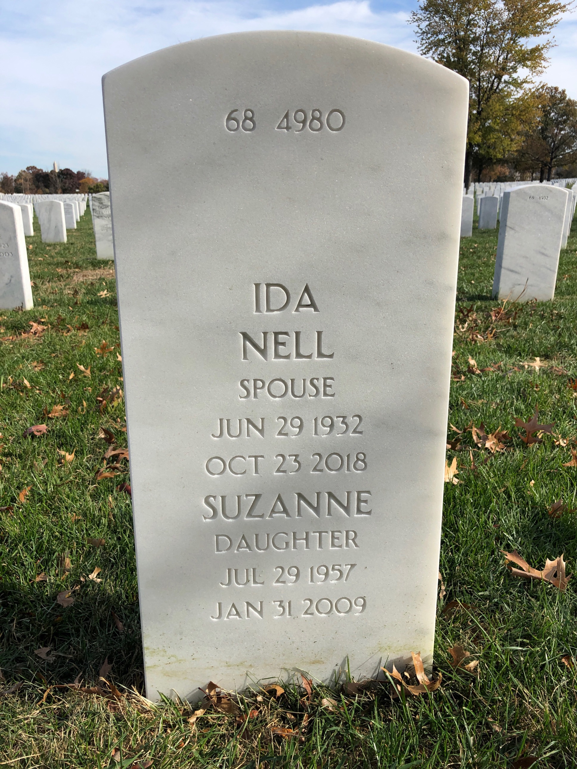 Back of headstone — John Barrett