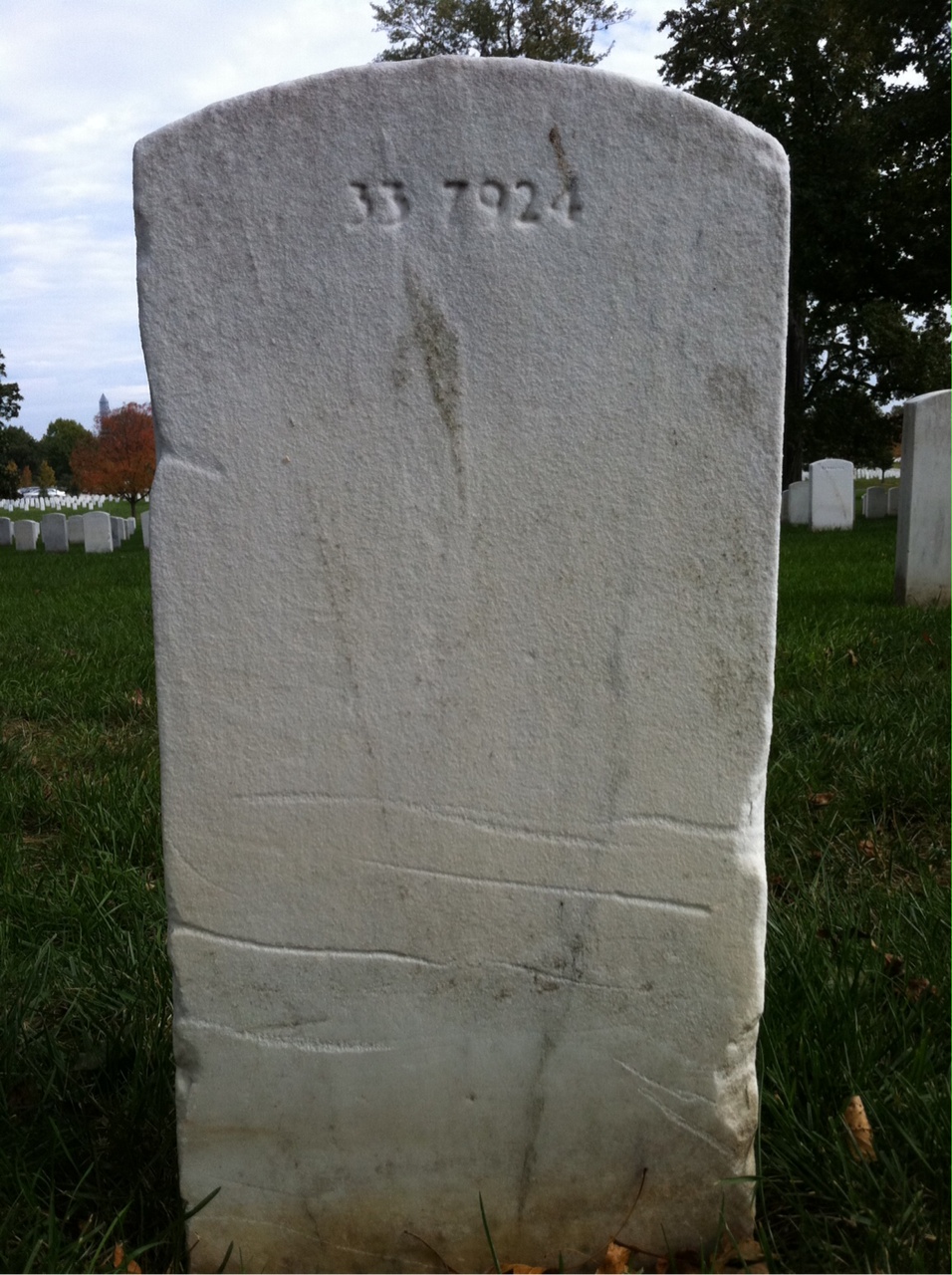 Back of headstone — Traer Conrad