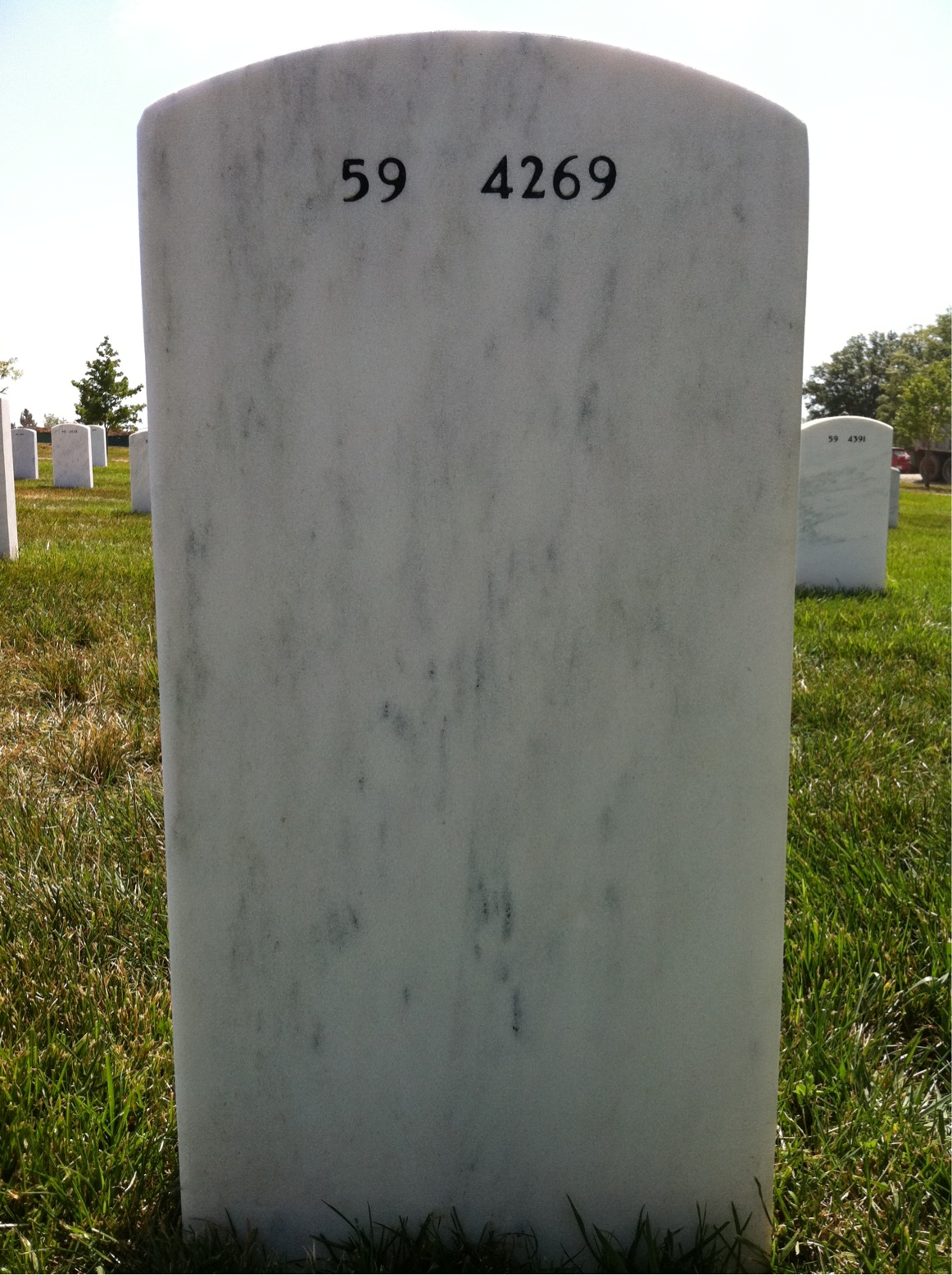 Back of headstone — Lacoe Alltop