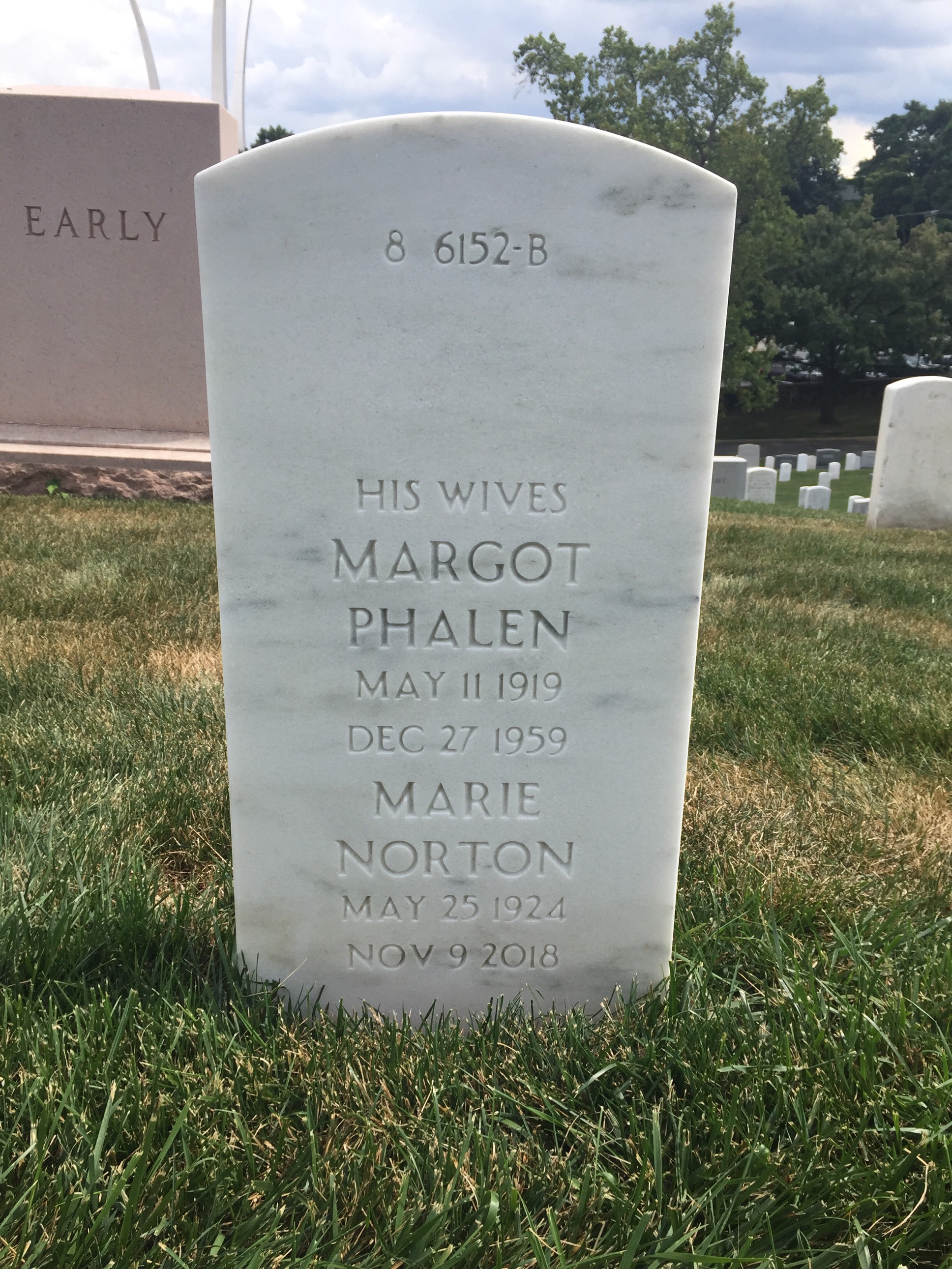 Back of headstone — John Lacey