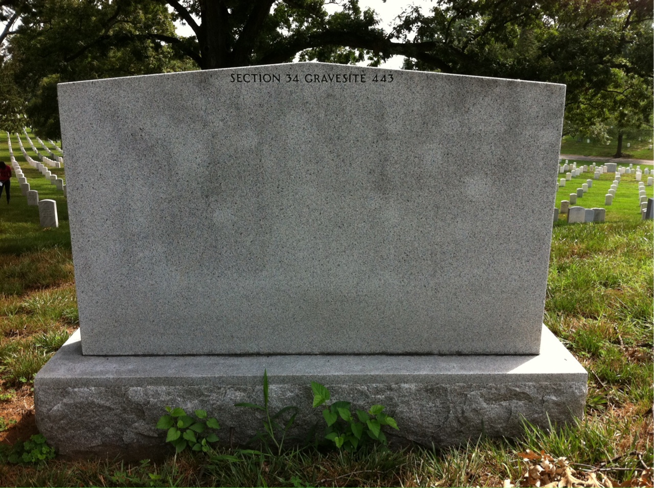 Back of headstone — Michael Balamoti