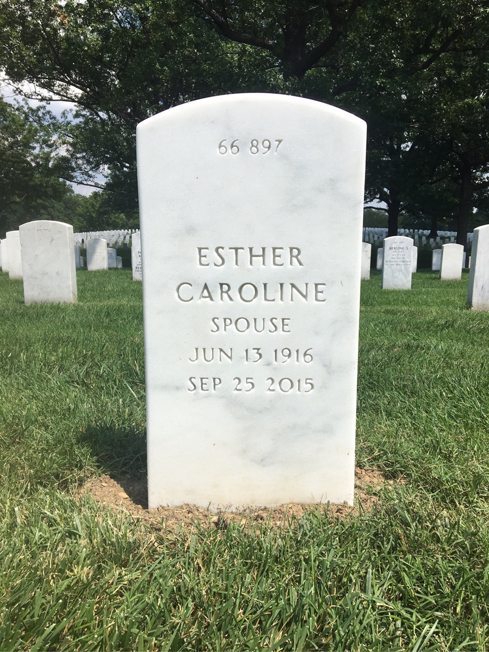 Back of headstone — Joseph Weber