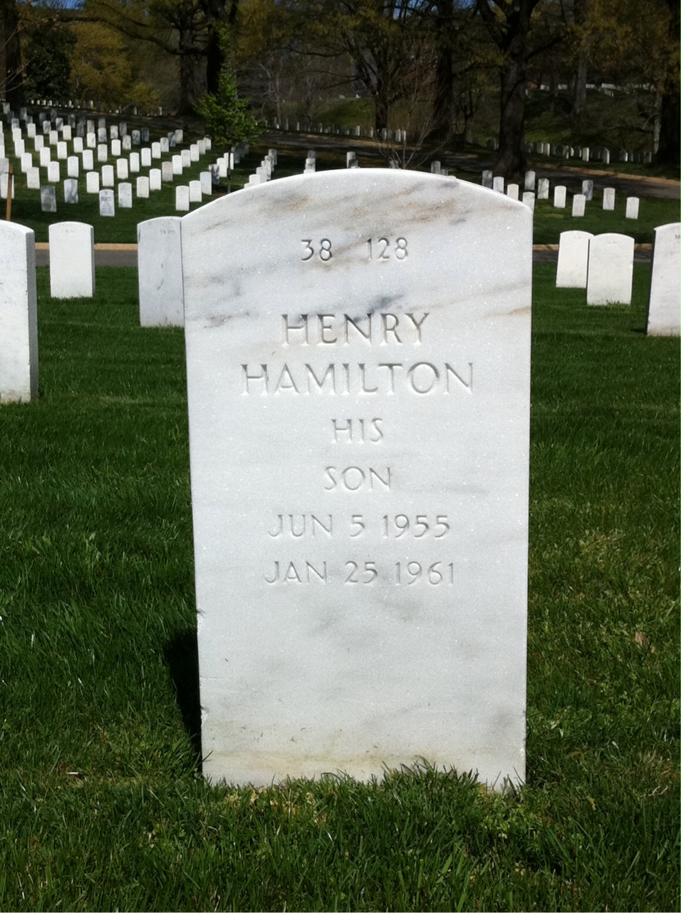 Back of headstone — Elmer Elkins