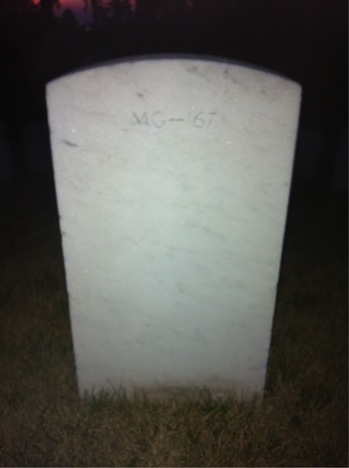 Back of headstone — William Bancroft