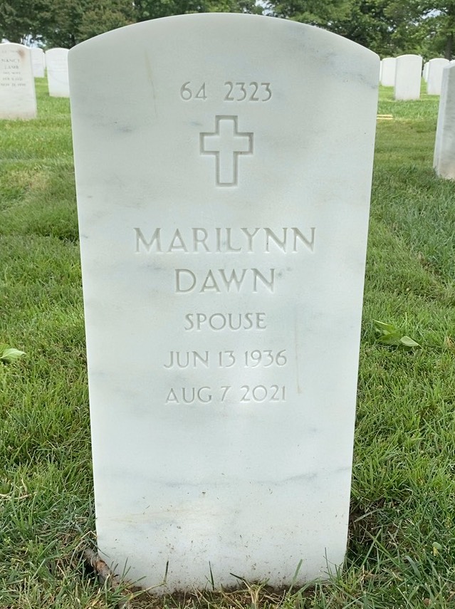 Back of headstone — John Landis