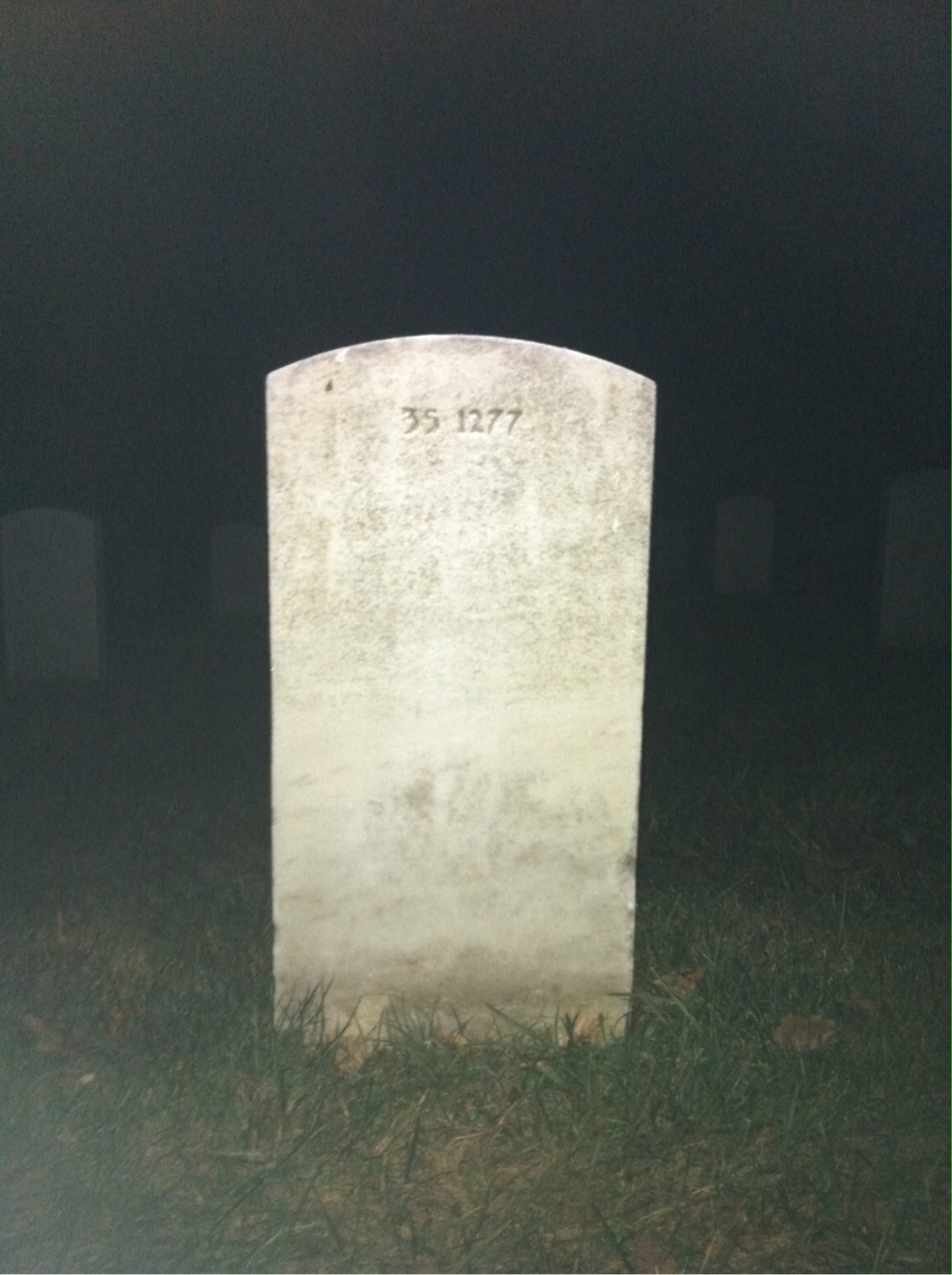 Back of headstone — Jesse Menefee