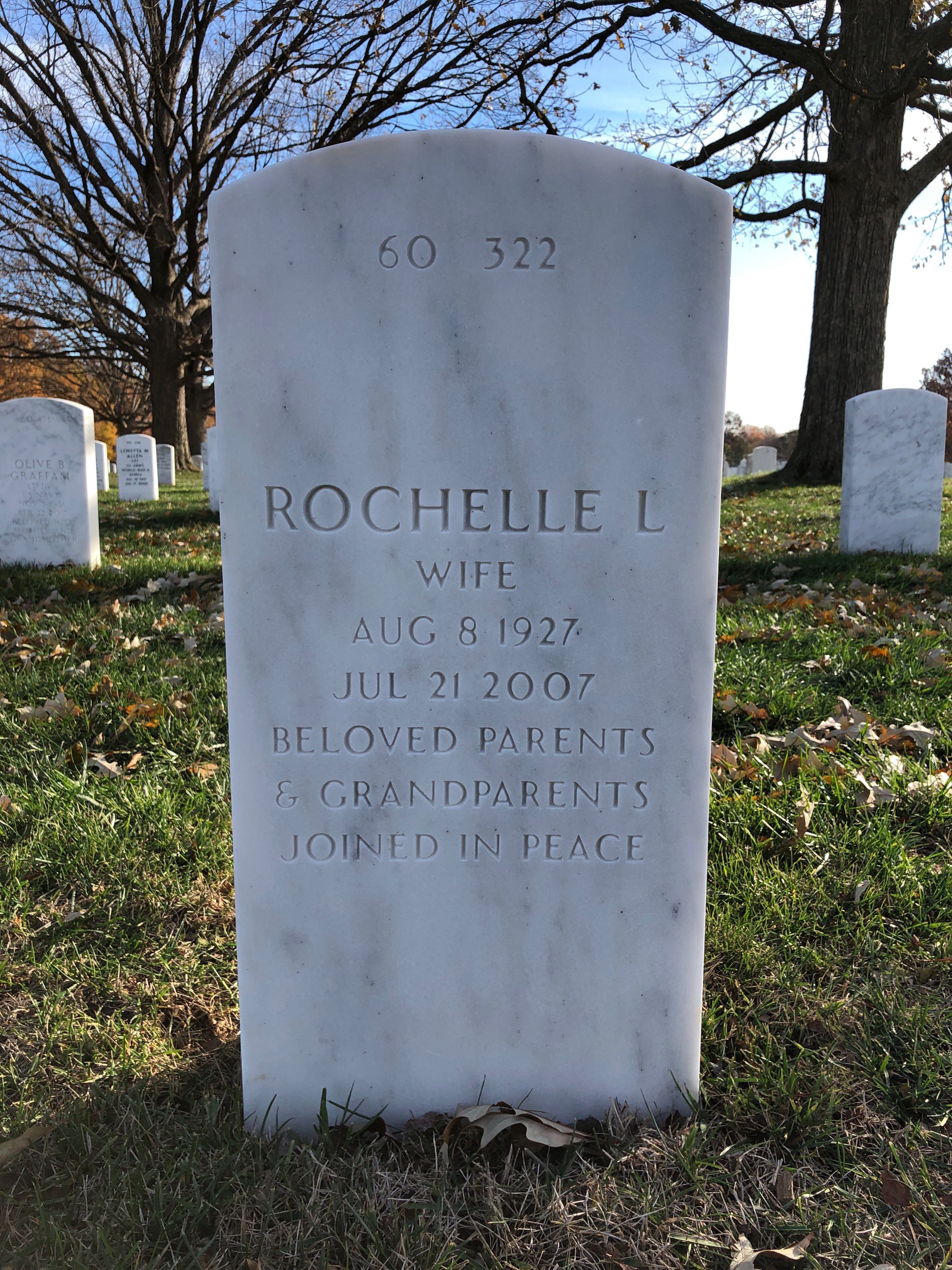 Back of headstone — Robert Idelson