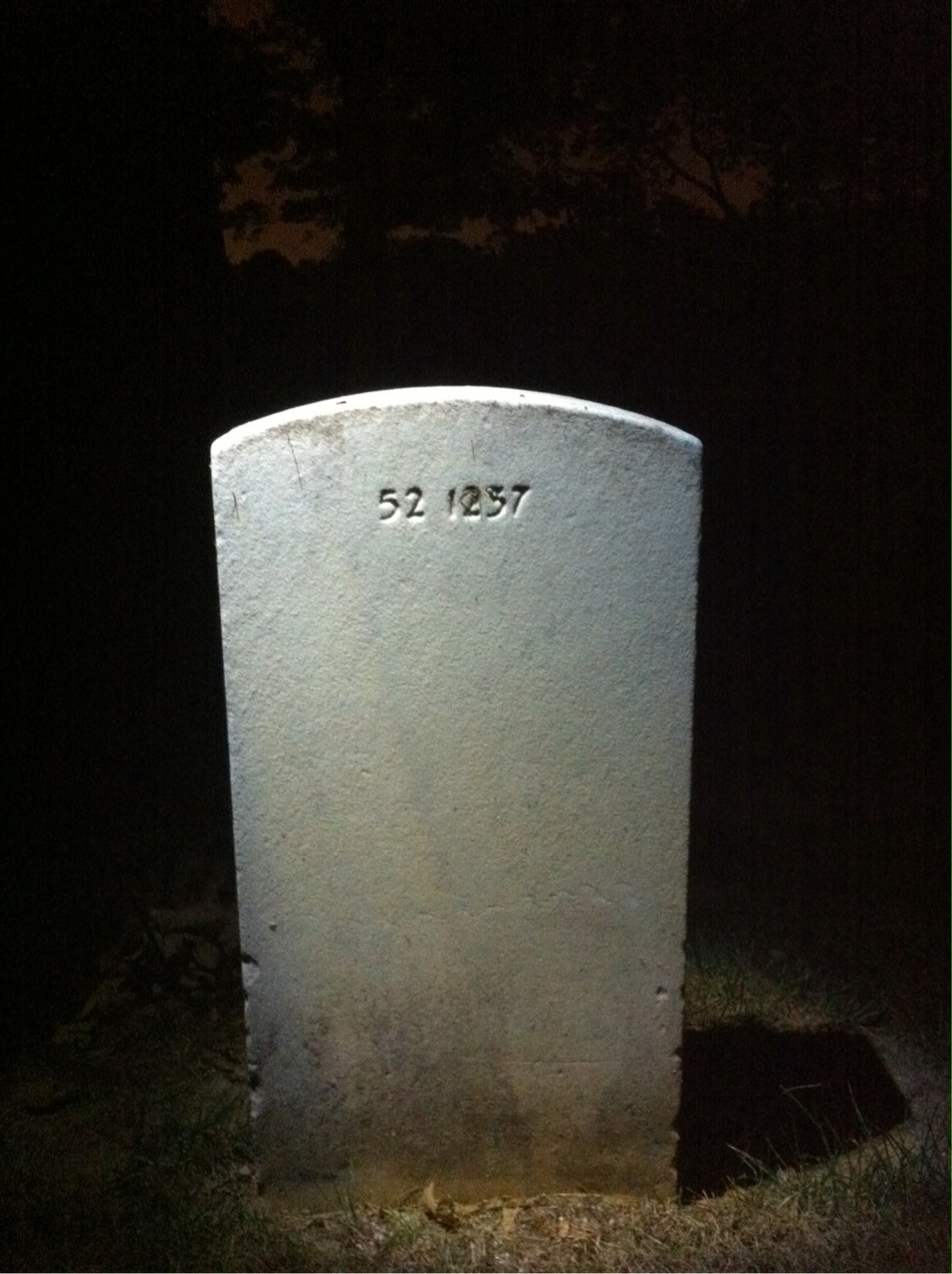 Back of headstone — Kenneth Anderson