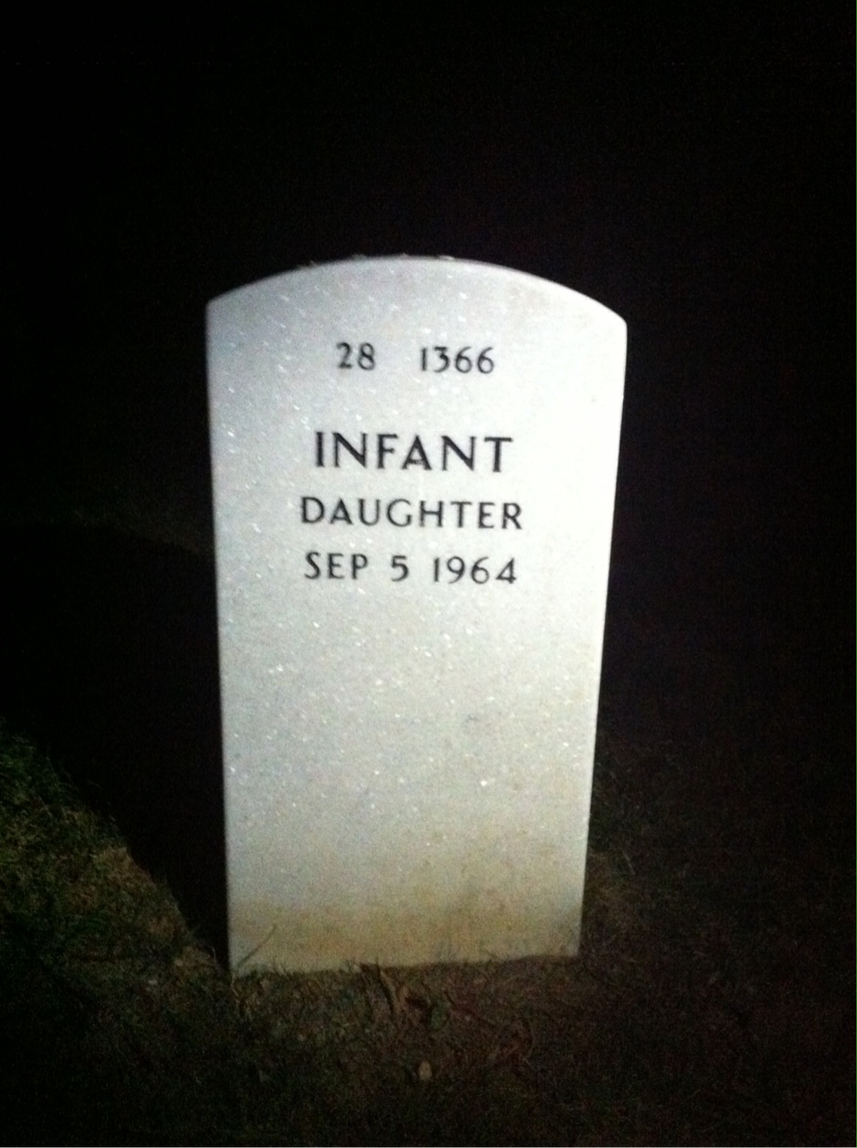 Back of headstone — James Deely