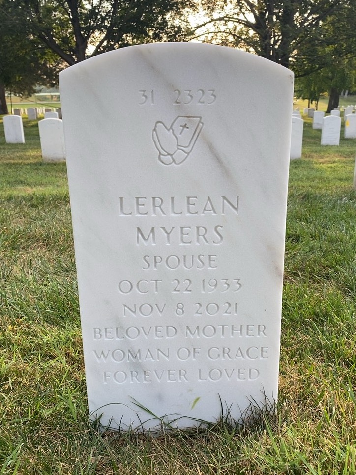 Back of headstone — Joseph Mitchell