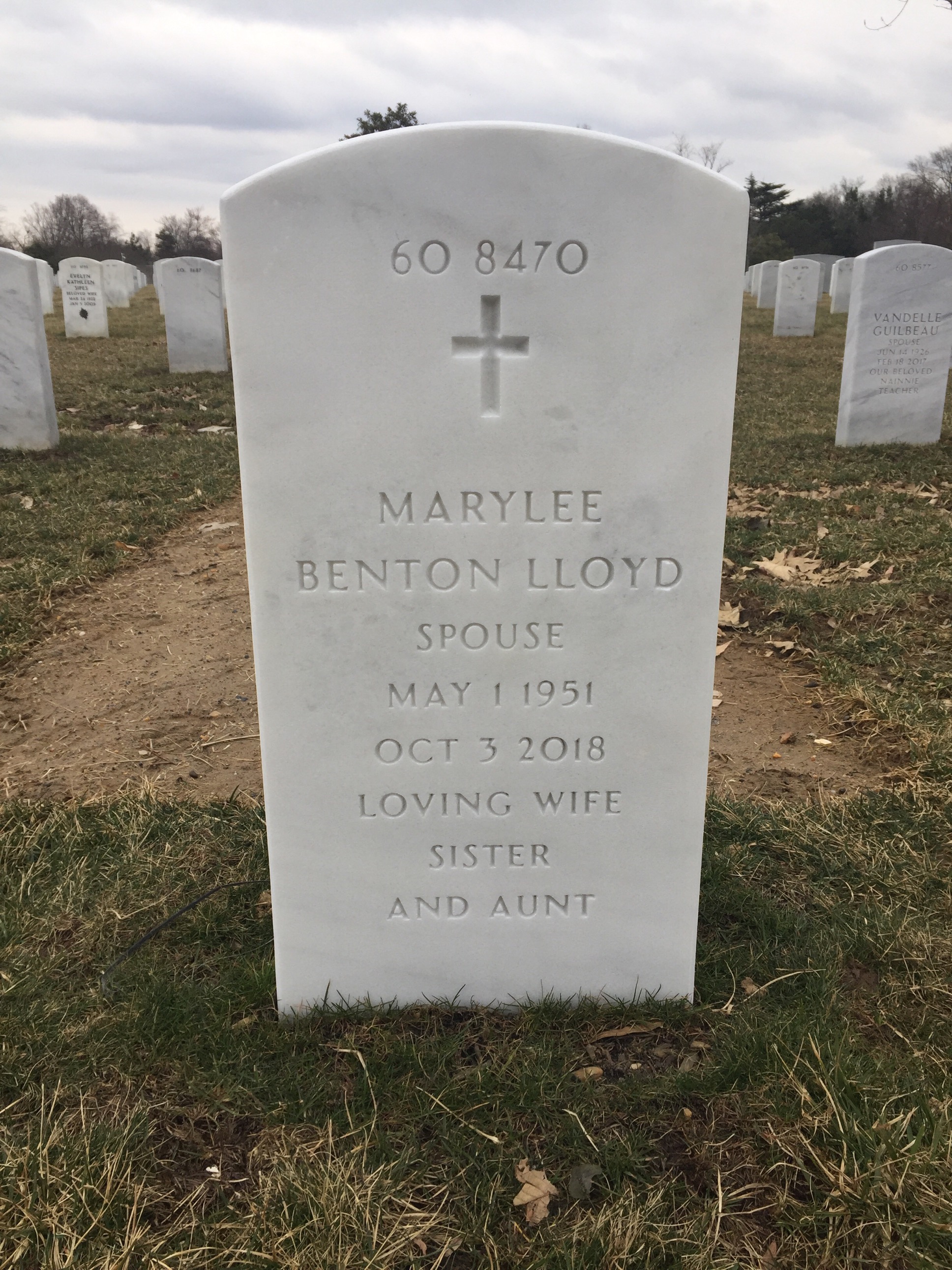 Back of headstone — Paul Lloyd