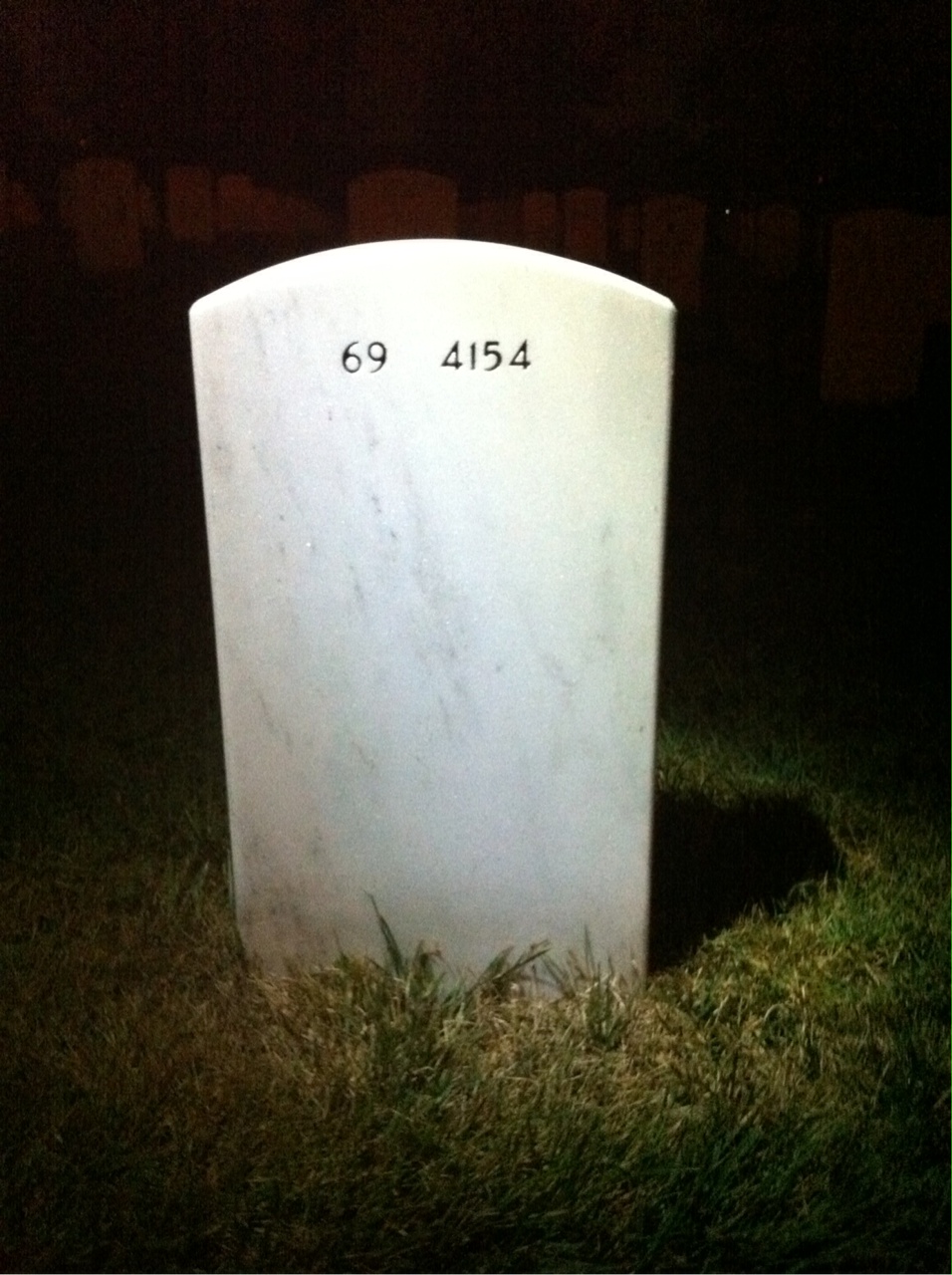 Back of headstone — Earmon Williams