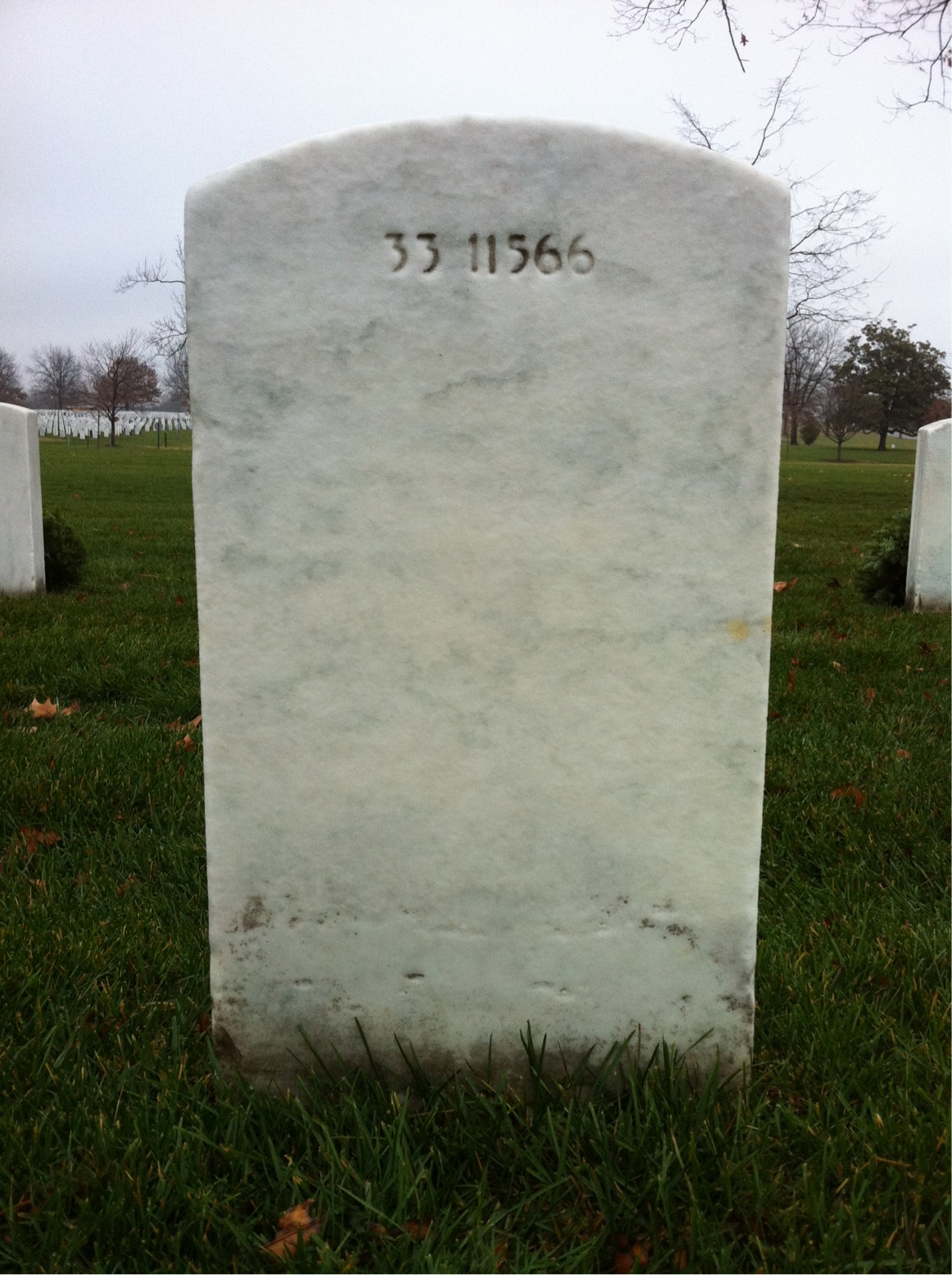 Back of headstone — Margaret Cunningham